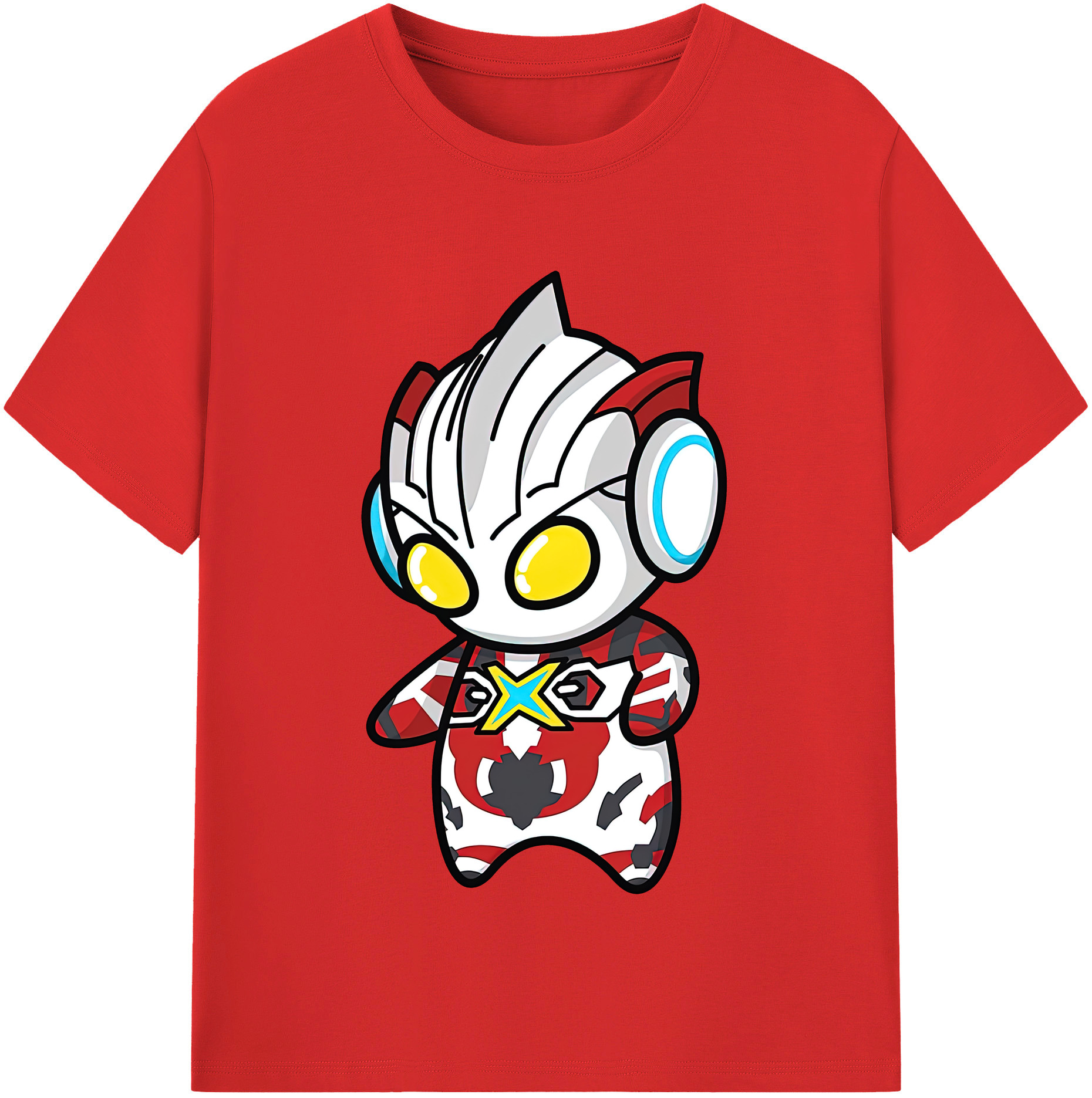 （画像用） ウルトラマン Ultraman レディースカジュアルプリントTシャツ（綿100％）