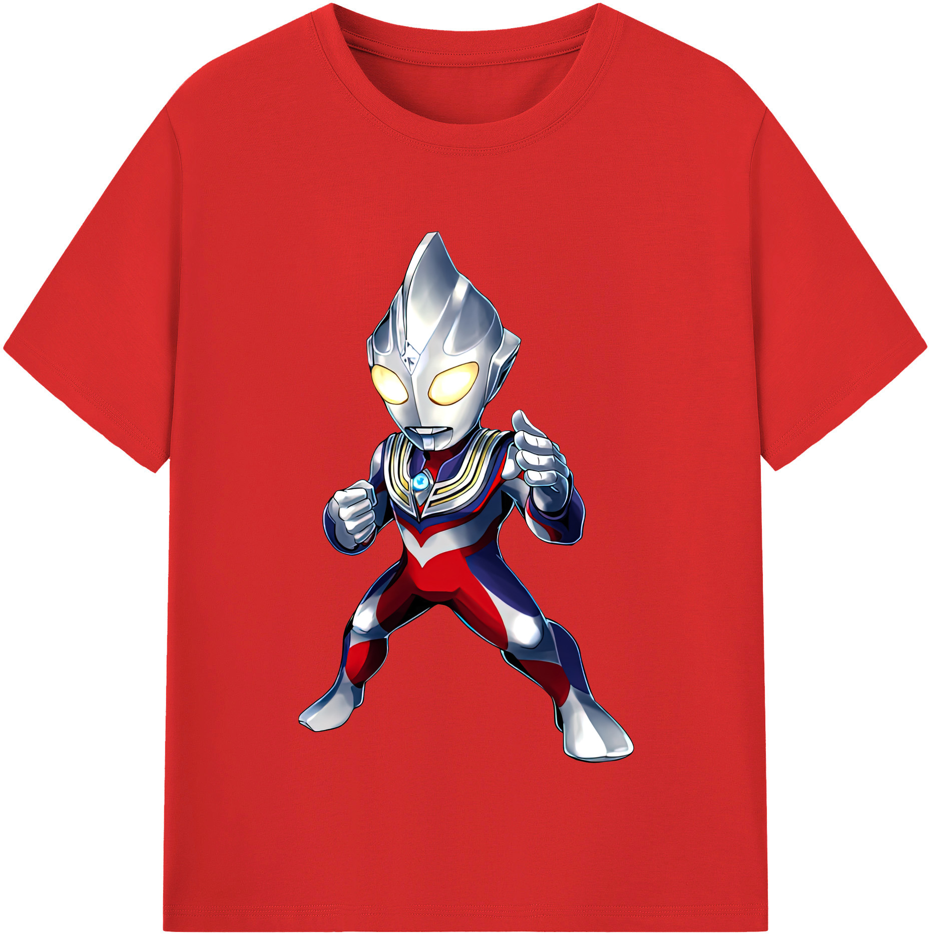 （画像用） ウルトラマン Ultraman レディースカジュアルプリントTシャツ（綿100％）