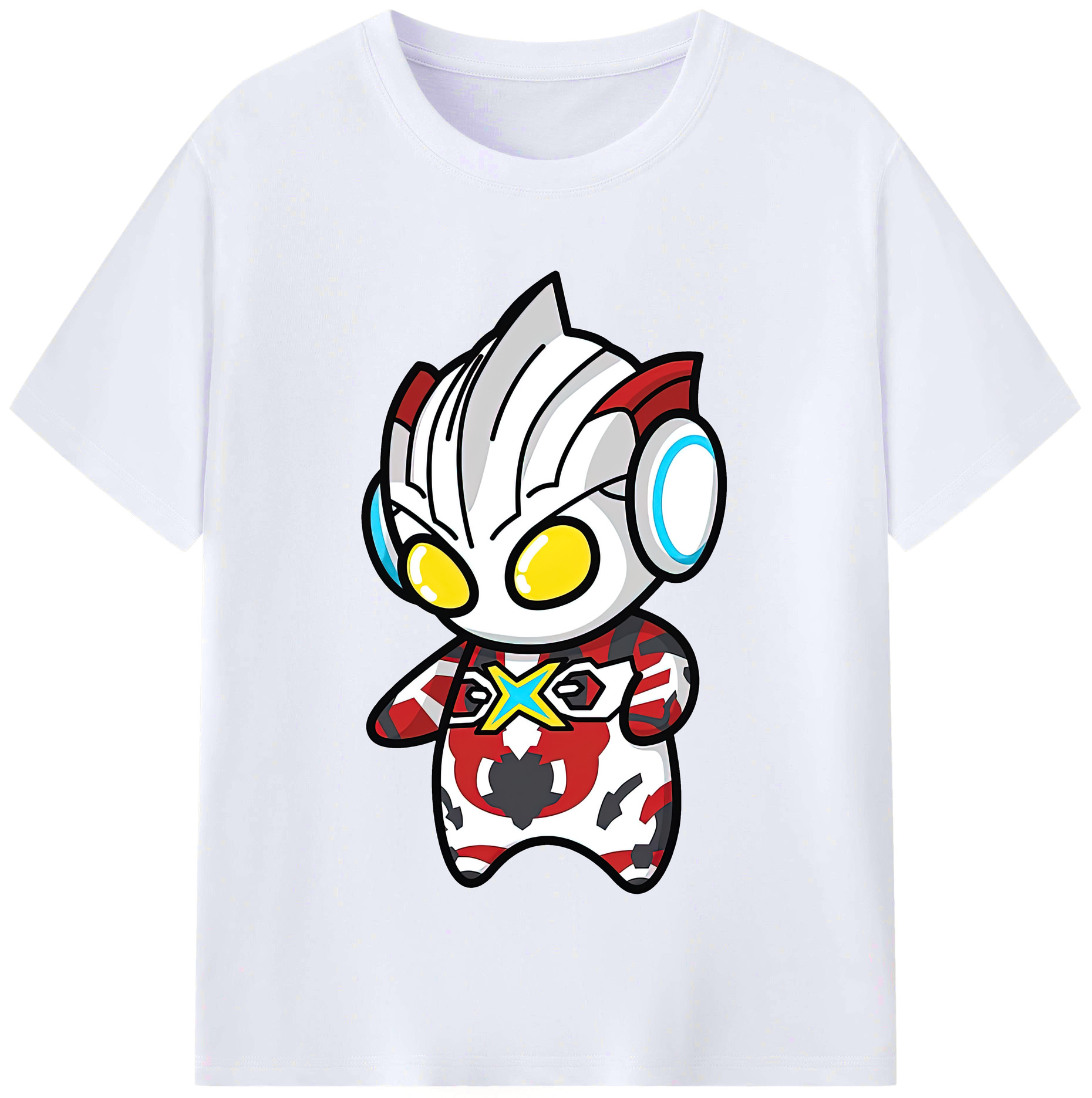 （画像用） ウルトラマン Ultraman レディースカジュアルプリントTシャツ（綿100％）