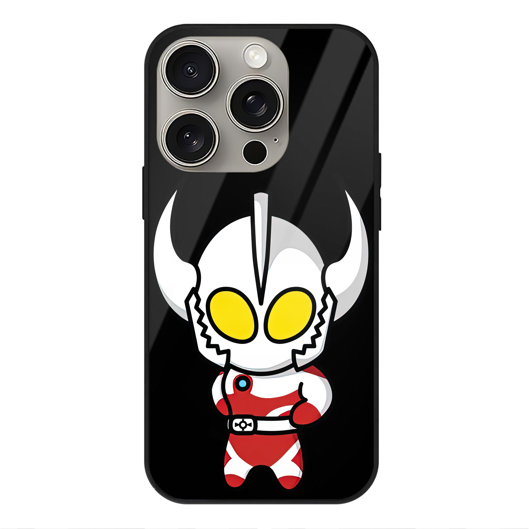 （画像用） ウルトラマン Ultraman 【iPhone15Pro対応】スマホケース 耐衝撃＆黄変防止 背面ガラス