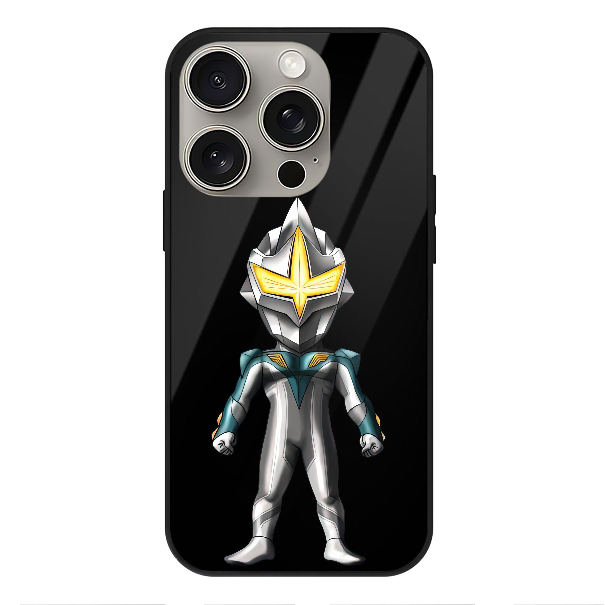 （画像用） ウルトラマン Ultraman 【iPhone15Pro対応】スマホケース 耐衝撃＆黄変防止 背面ガラス