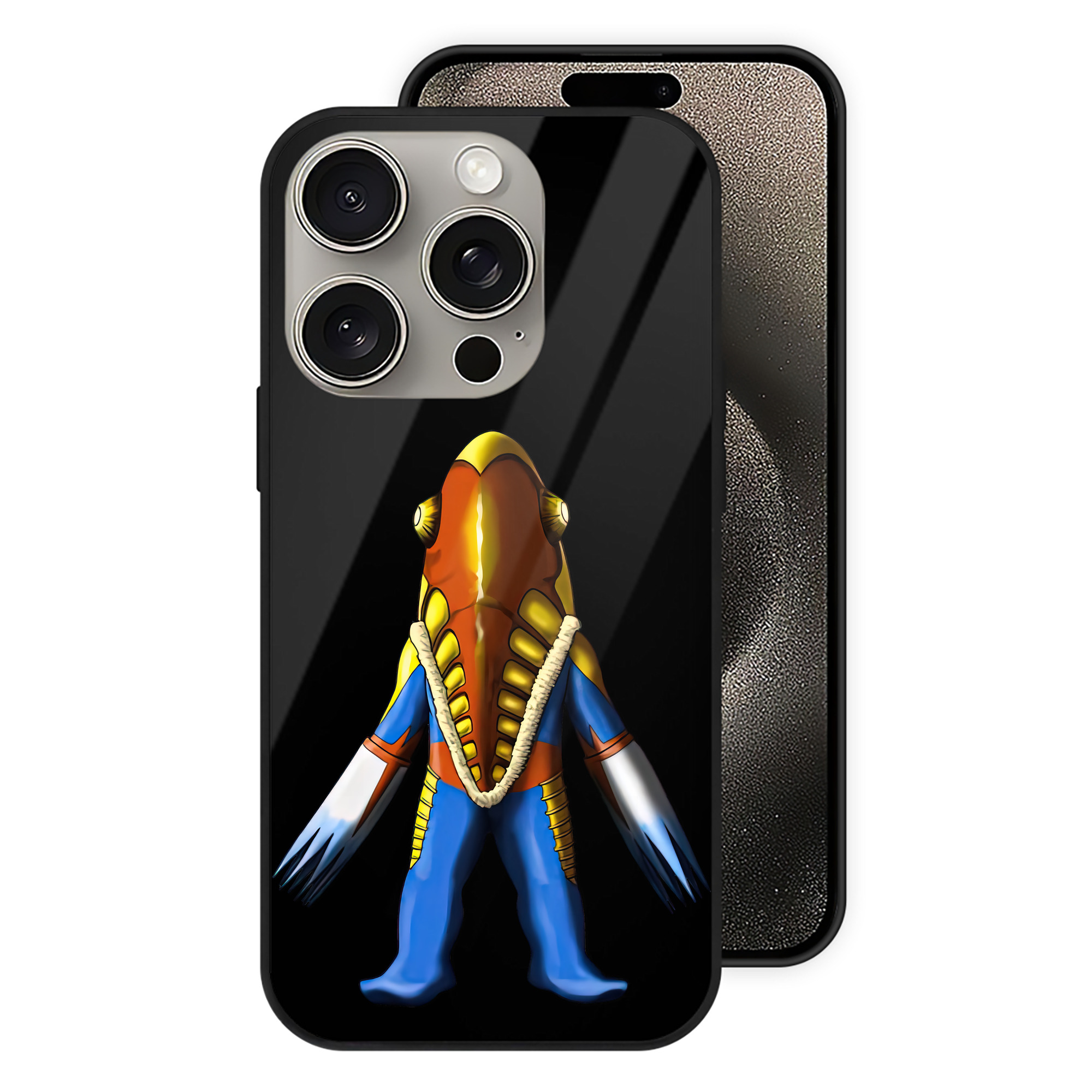 （画像用） ウルトラマン Ultraman 【iPhone15Pro対応】スマホケース 耐衝撃＆黄変防止 背面ガラス