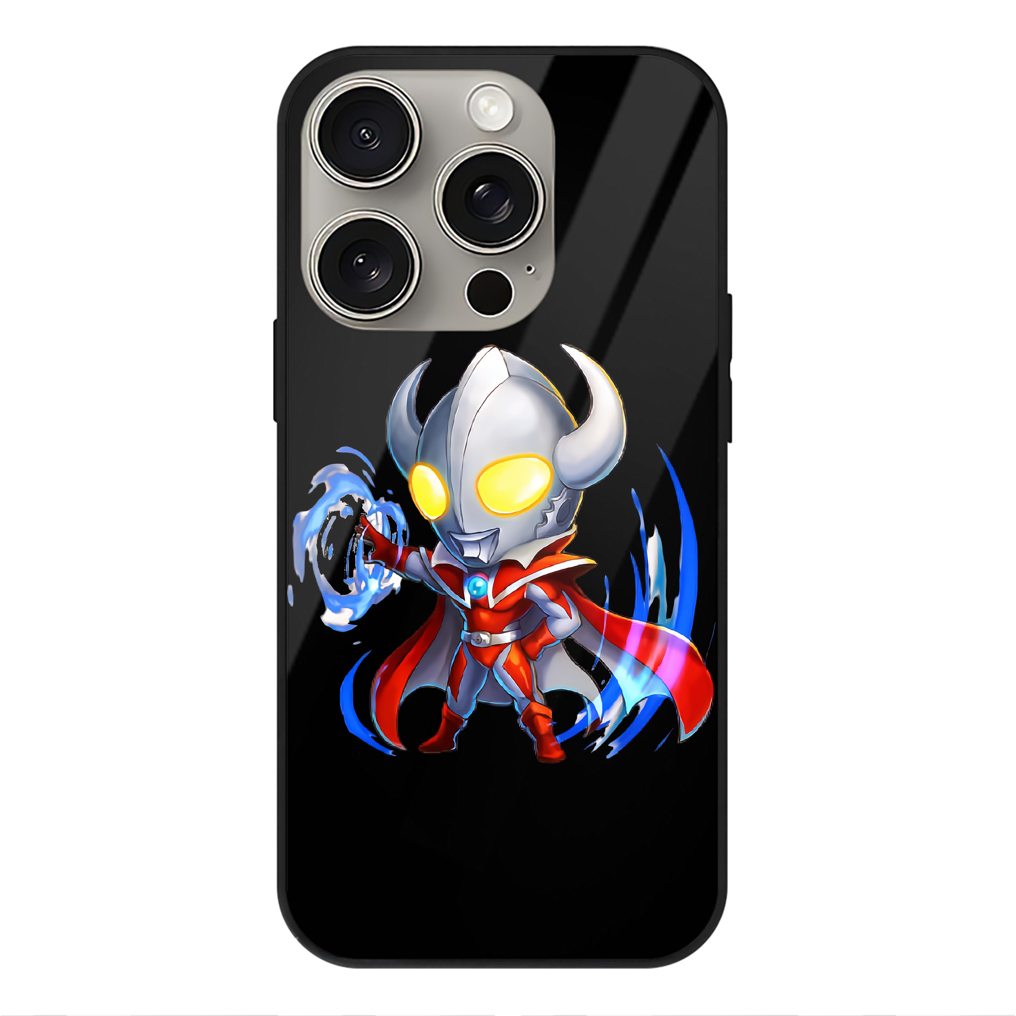 （画像用） ウルトラマン Ultraman 【iPhone15Pro対応】スマホケース 耐衝撃＆黄変防止 背面ガラス