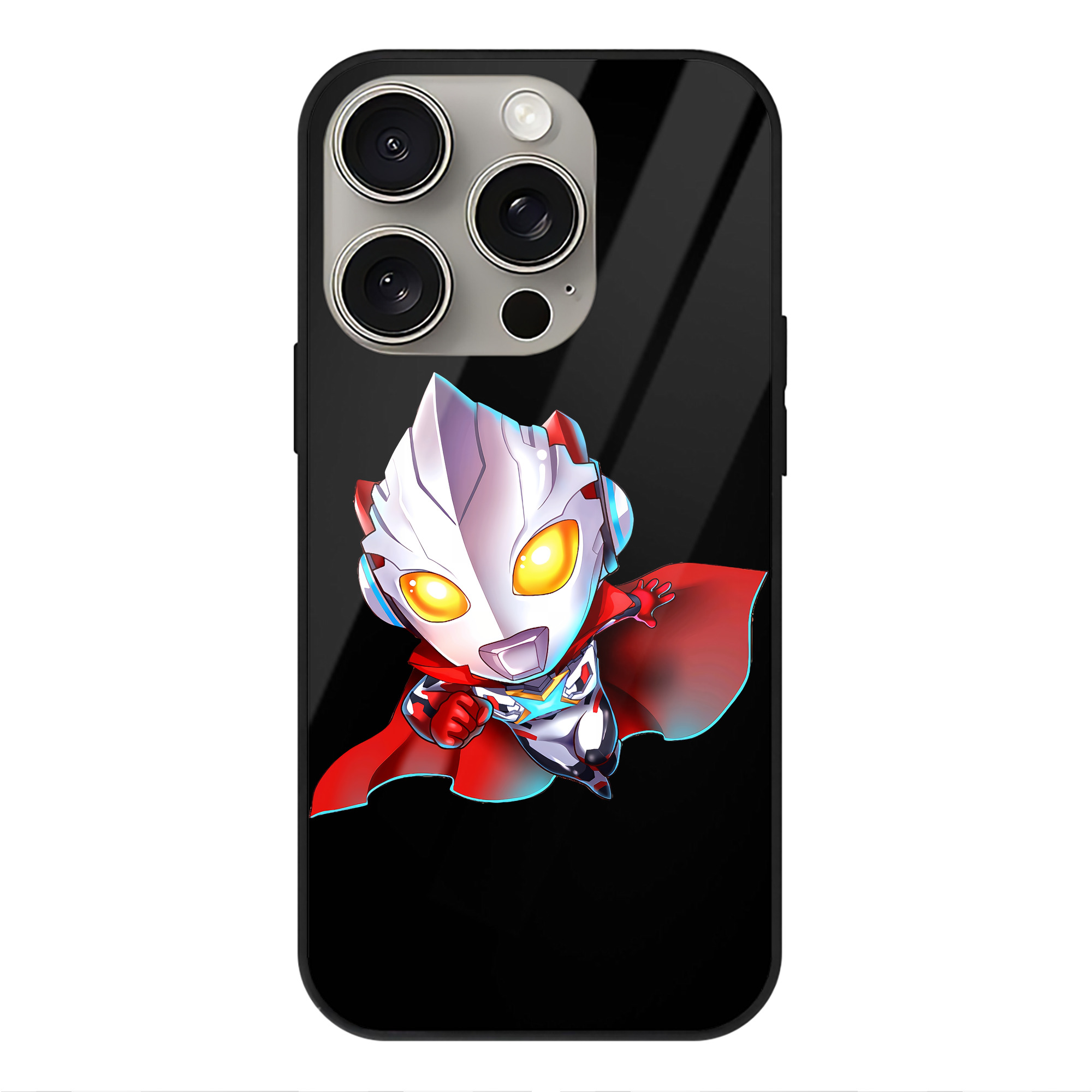 （画像用） ウルトラマン Ultraman 【iPhone15Pro対応】スマホケース 耐衝撃＆黄変防止 背面ガラス