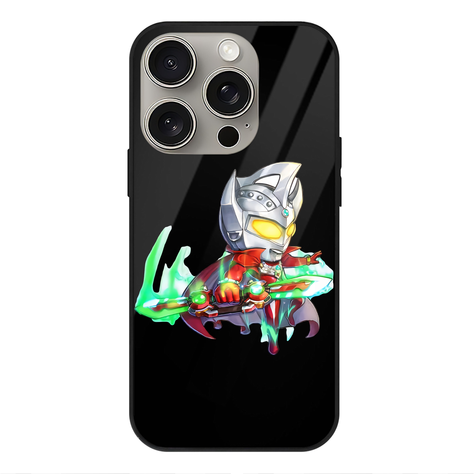 （画像用） ウルトラマン Ultraman 【iPhone15Pro対応】スマホケース 耐衝撃＆黄変防止 背面ガラス