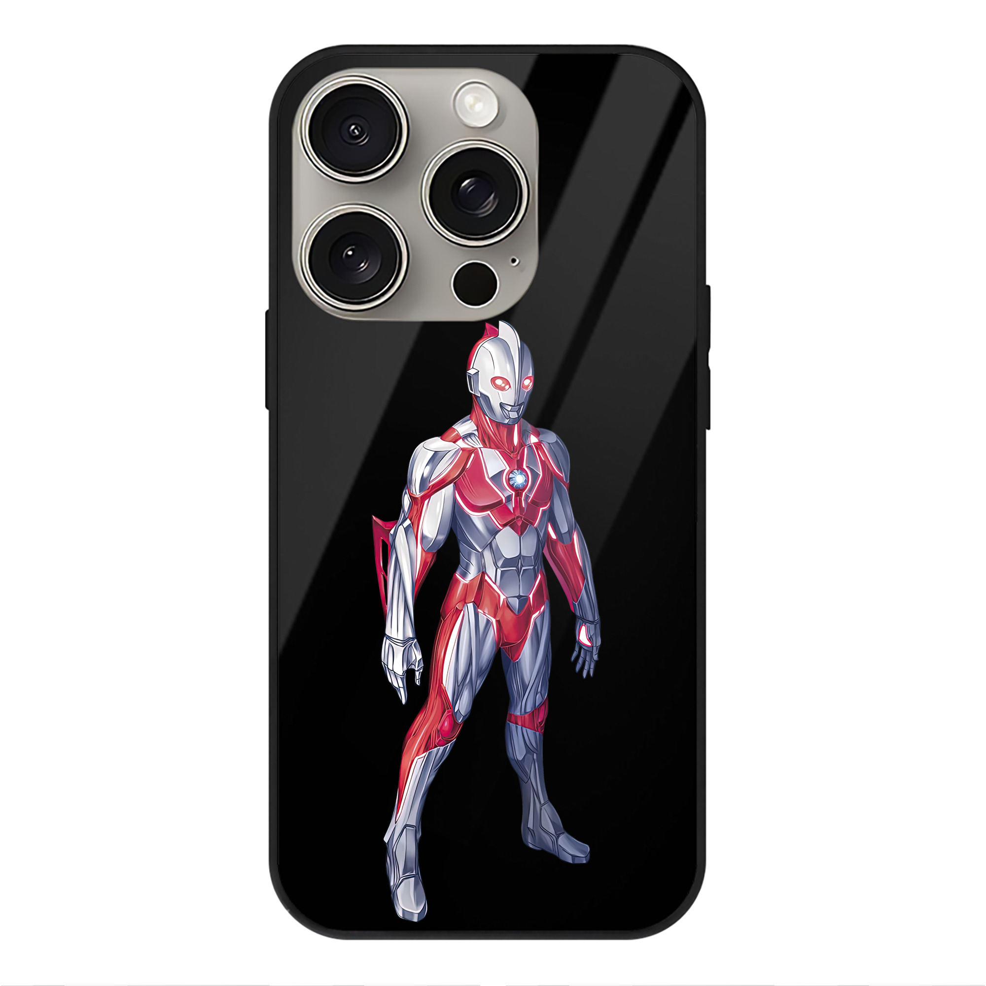 （画像用） ウルトラマン Ultraman 【iPhone15Pro対応】スマホケース 耐衝撃＆黄変防止 背面ガラス