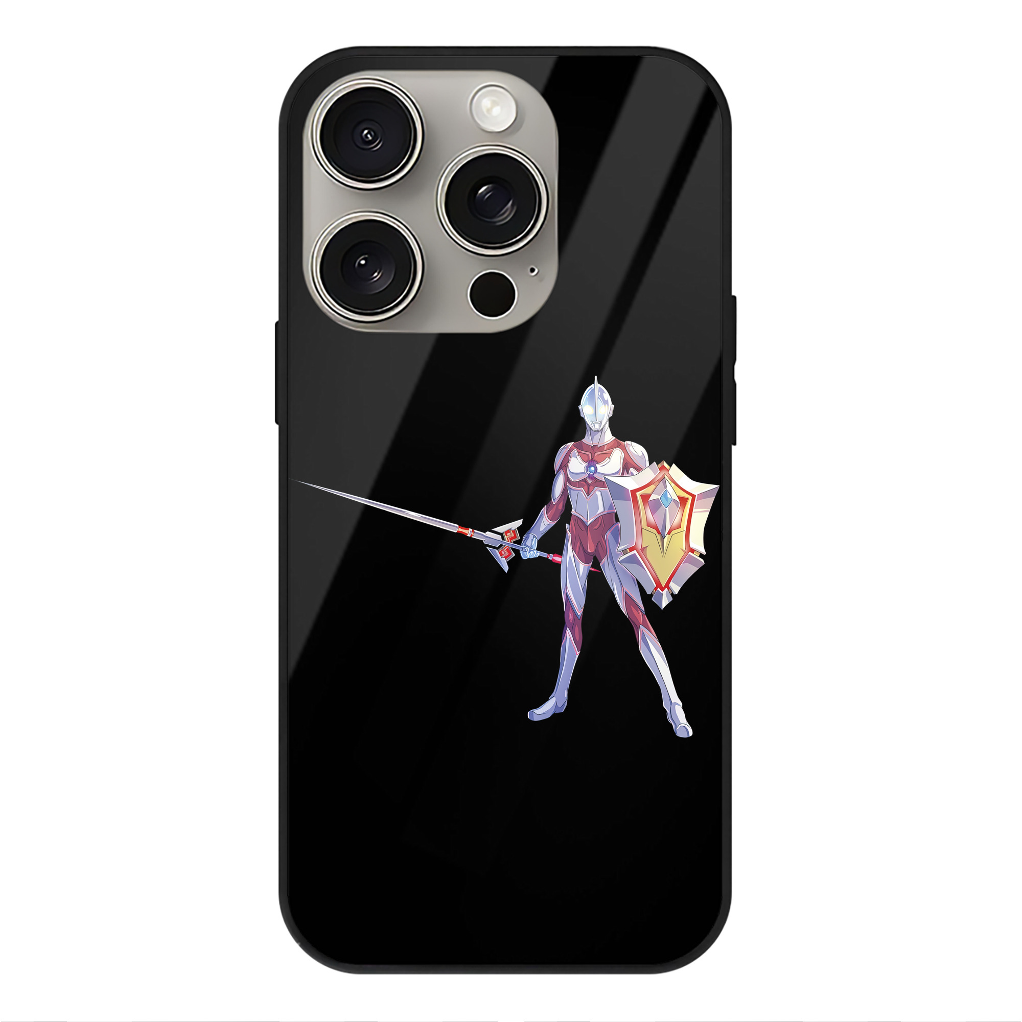 （画像用） ウルトラマン Ultraman 【iPhone15Pro対応】スマホケース 耐衝撃＆黄変防止 背面ガラス
