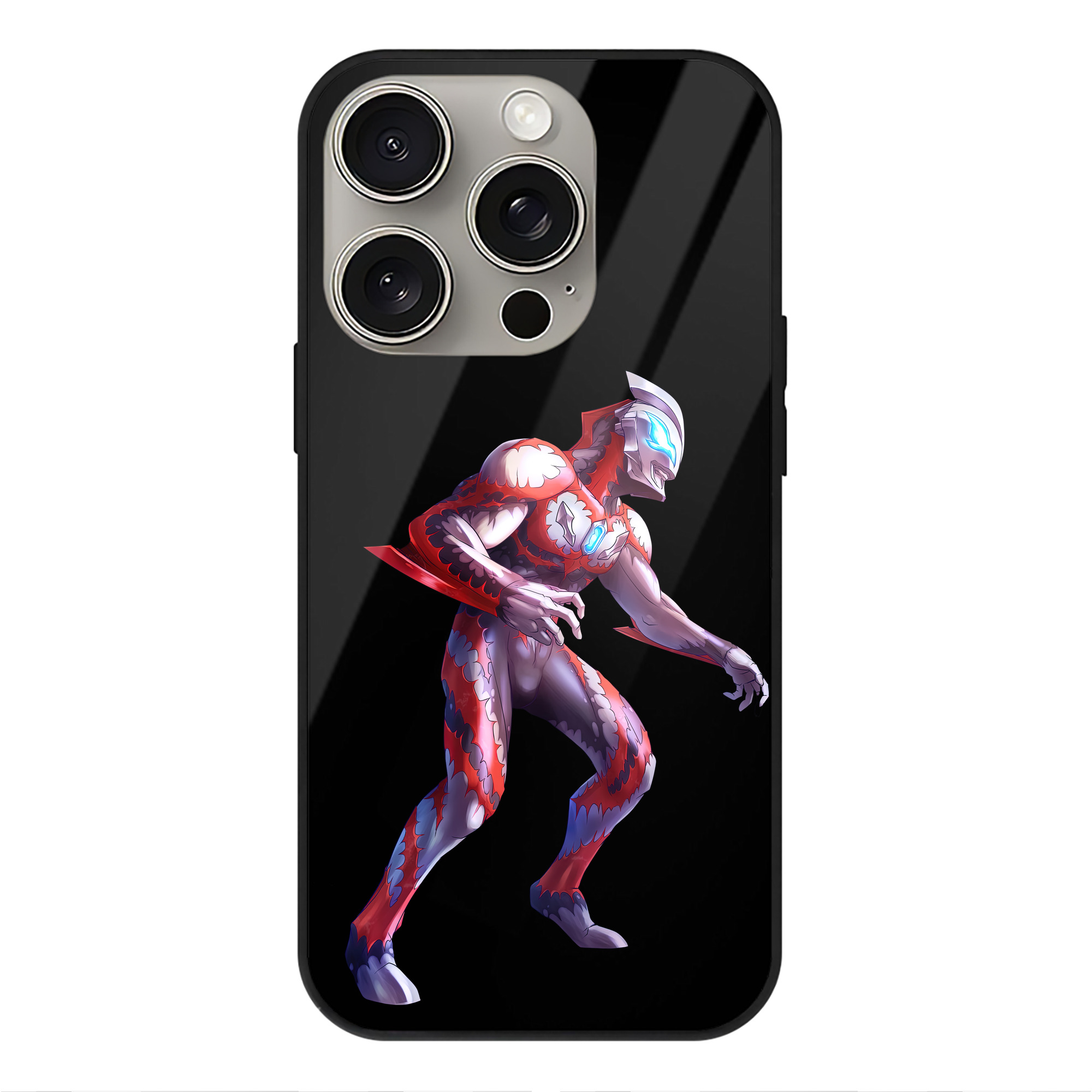 （画像用） ウルトラマン Ultraman 【iPhone15Pro対応】スマホケース 耐衝撃＆黄変防止 背面ガラス