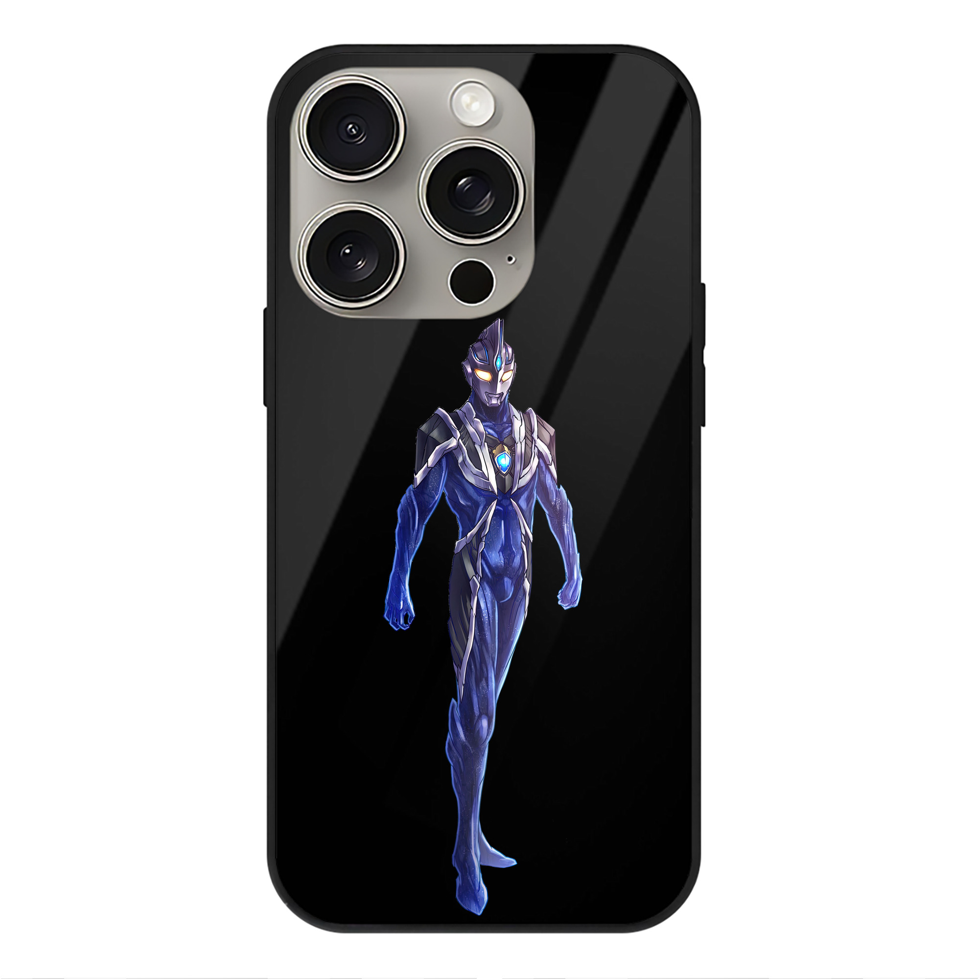 （画像用） ウルトラマン Ultraman 【iPhone15Pro対応】スマホケース 耐衝撃＆黄変防止 背面ガラス