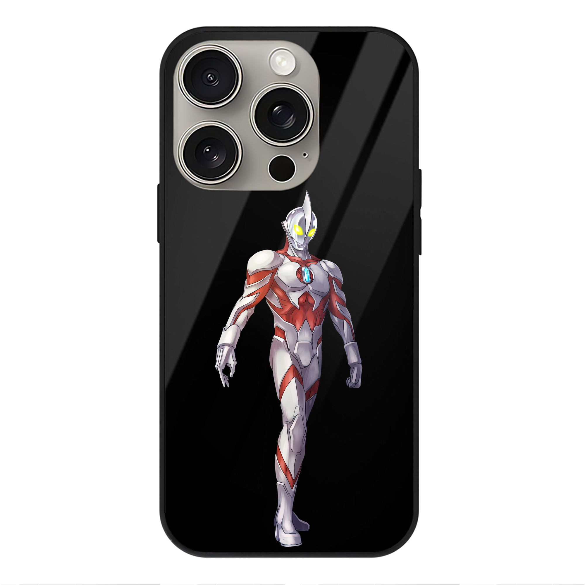 （画像用） ウルトラマン Ultraman 【iPhone15Pro対応】スマホケース 耐衝撃＆黄変防止 背面ガラス
