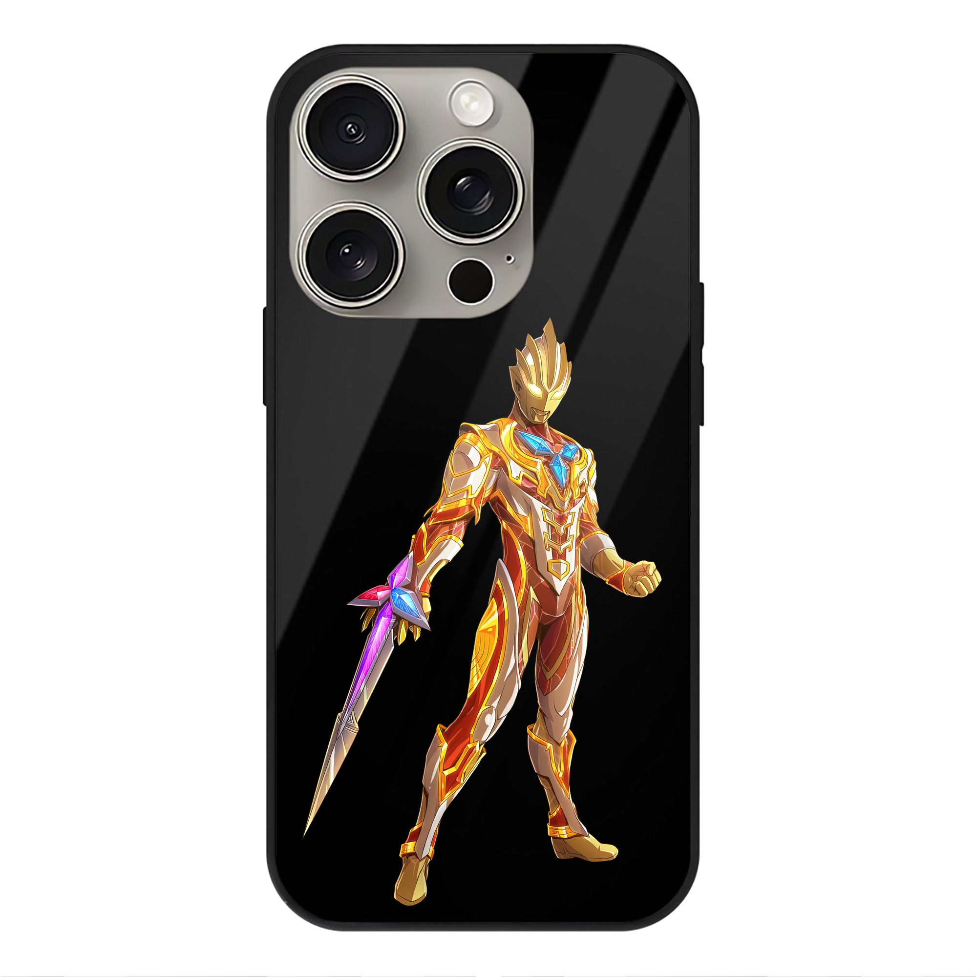（画像用） ウルトラマン Ultraman 【iPhone15Pro対応】スマホケース 耐衝撃＆黄変防止 背面ガラス