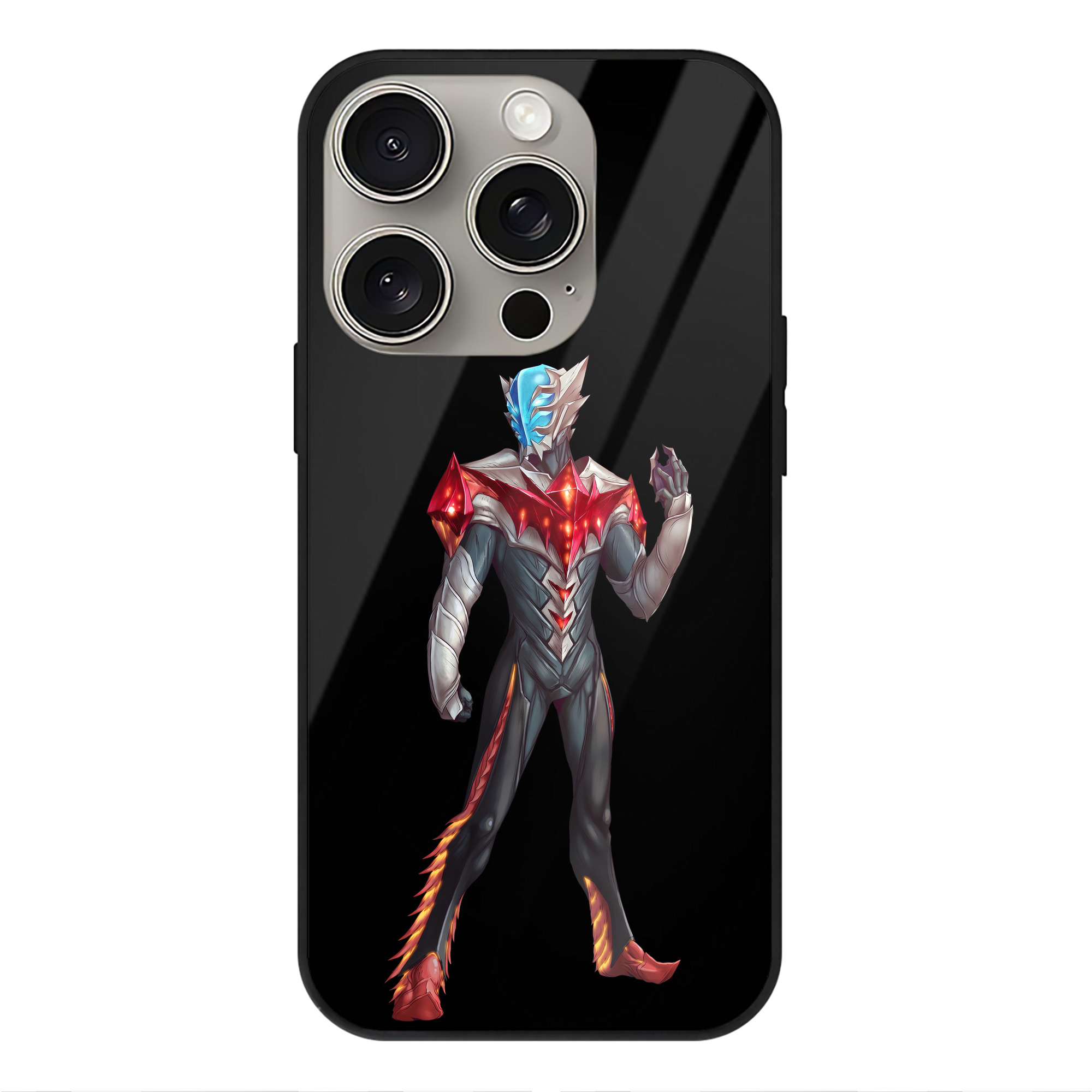 （画像用） ウルトラマン Ultraman 【iPhone15Pro対応】スマホケース 耐衝撃＆黄変防止 背面ガラス