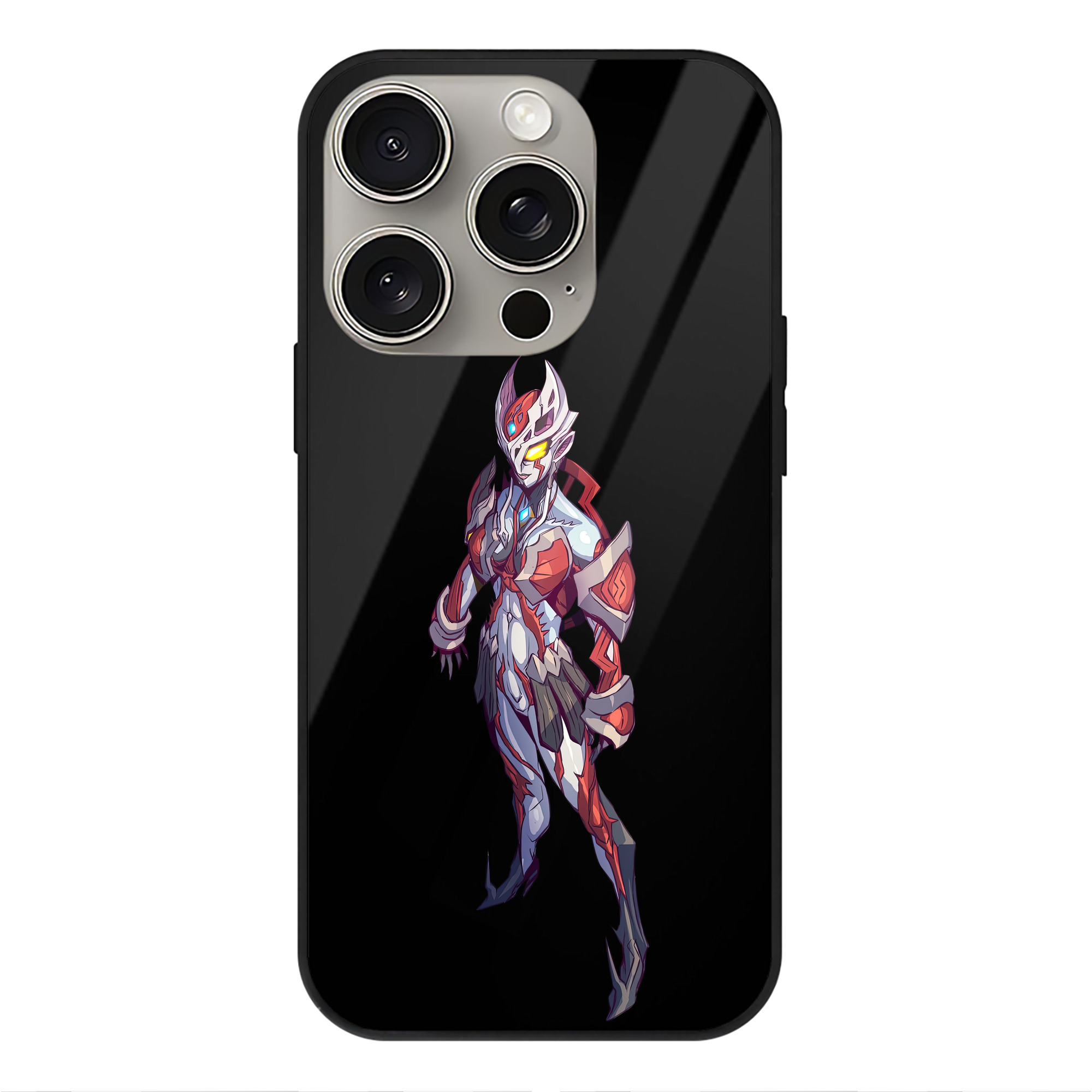 （画像用） ウルトラマン Ultraman 【iPhone15Pro対応】スマホケース 耐衝撃＆黄変防止 背面ガラス