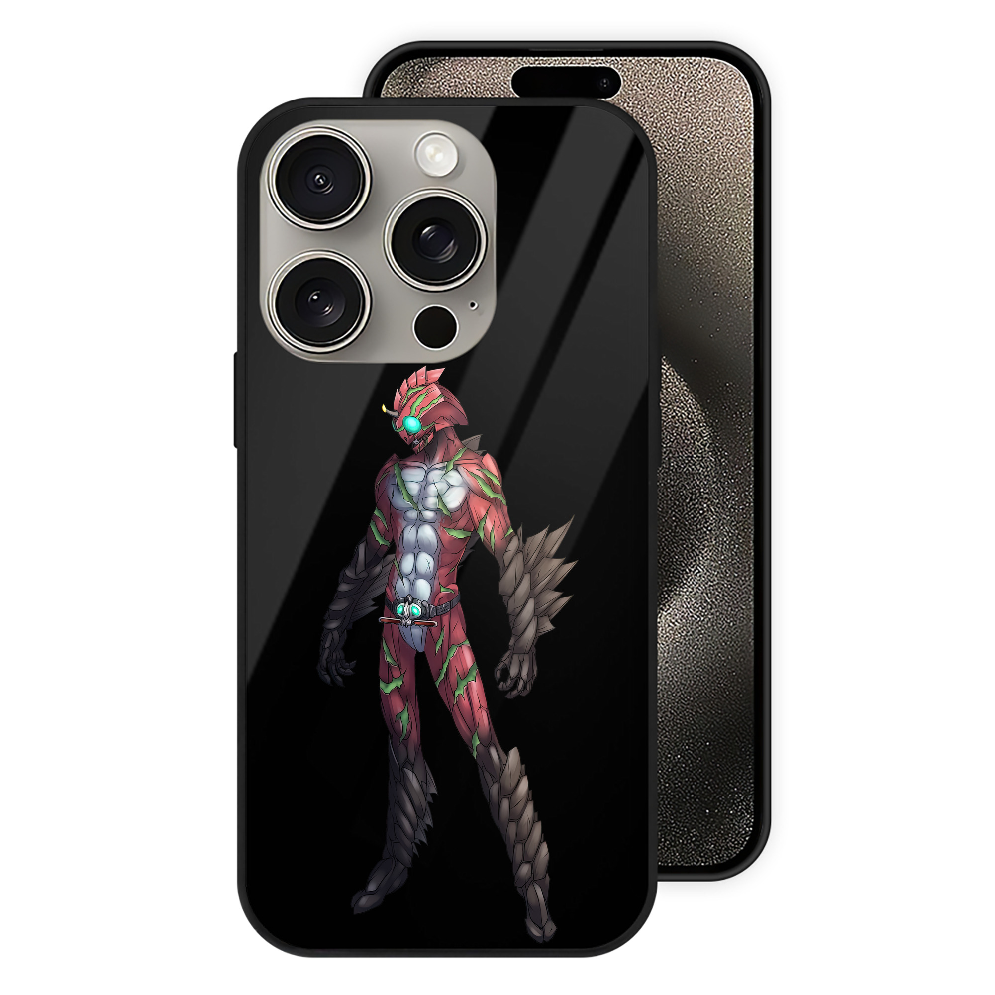 （画像用） ウルトラマン Ultraman 【iPhone15Pro対応】スマホケース 耐衝撃＆黄変防止 背面ガラス