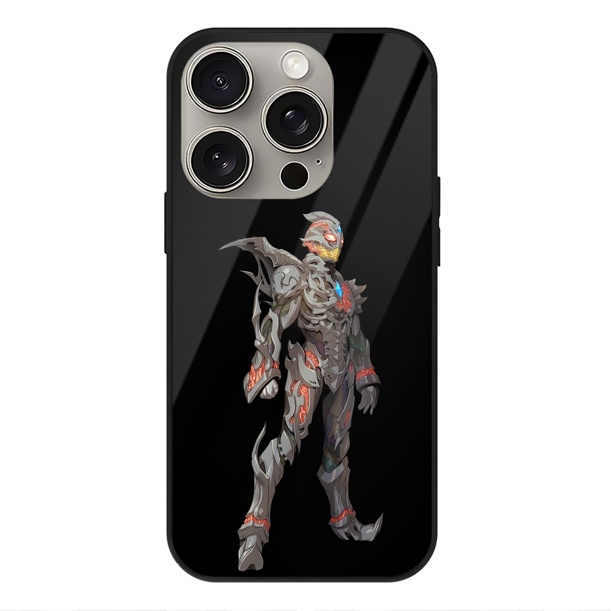（画像用） ウルトラマン Ultraman 【iPhone15Pro対応】スマホケース 耐衝撃＆黄変防止 背面ガラス