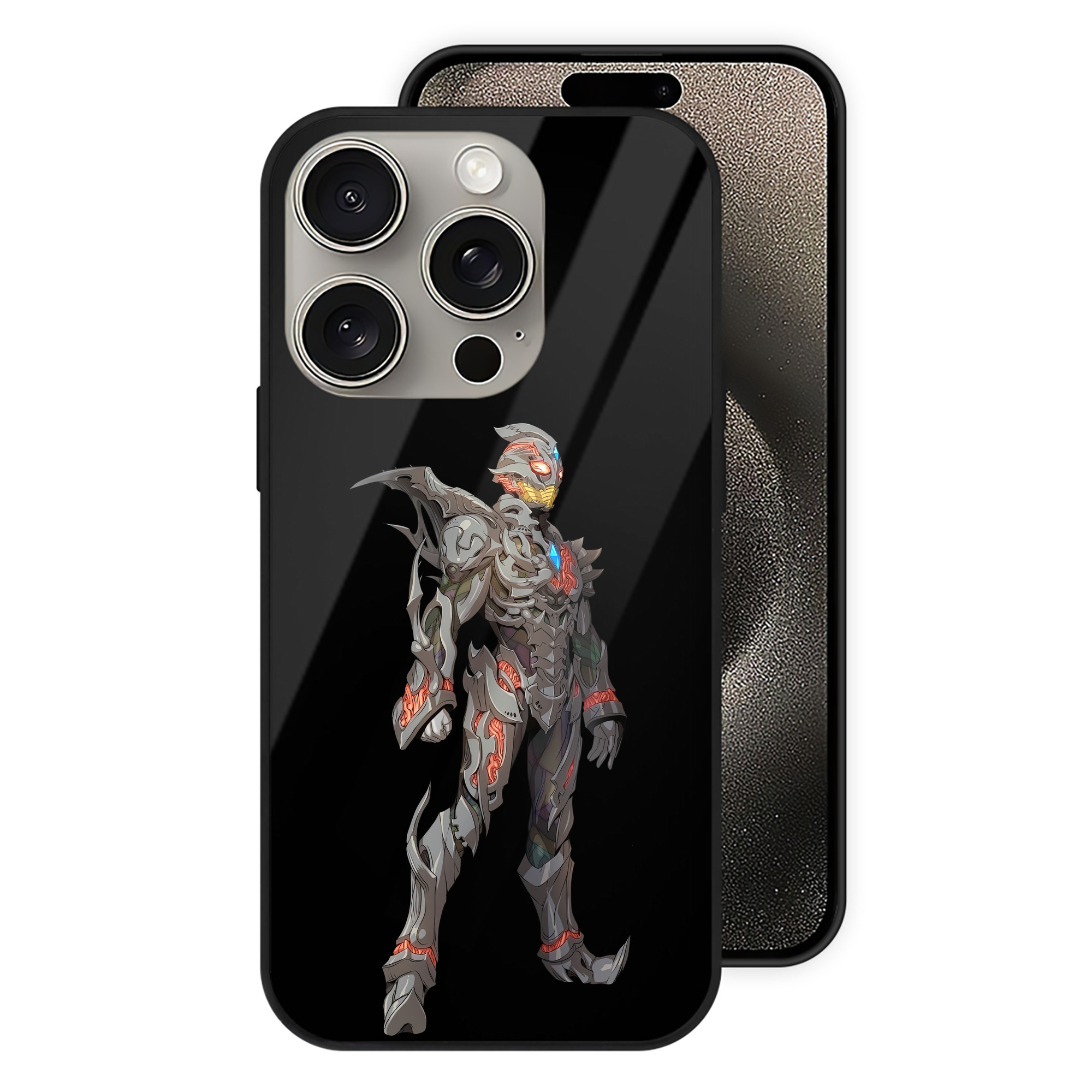 （画像用） ウルトラマン Ultraman 【iPhone15Pro対応】スマホケース 耐衝撃＆黄変防止 背面ガラス