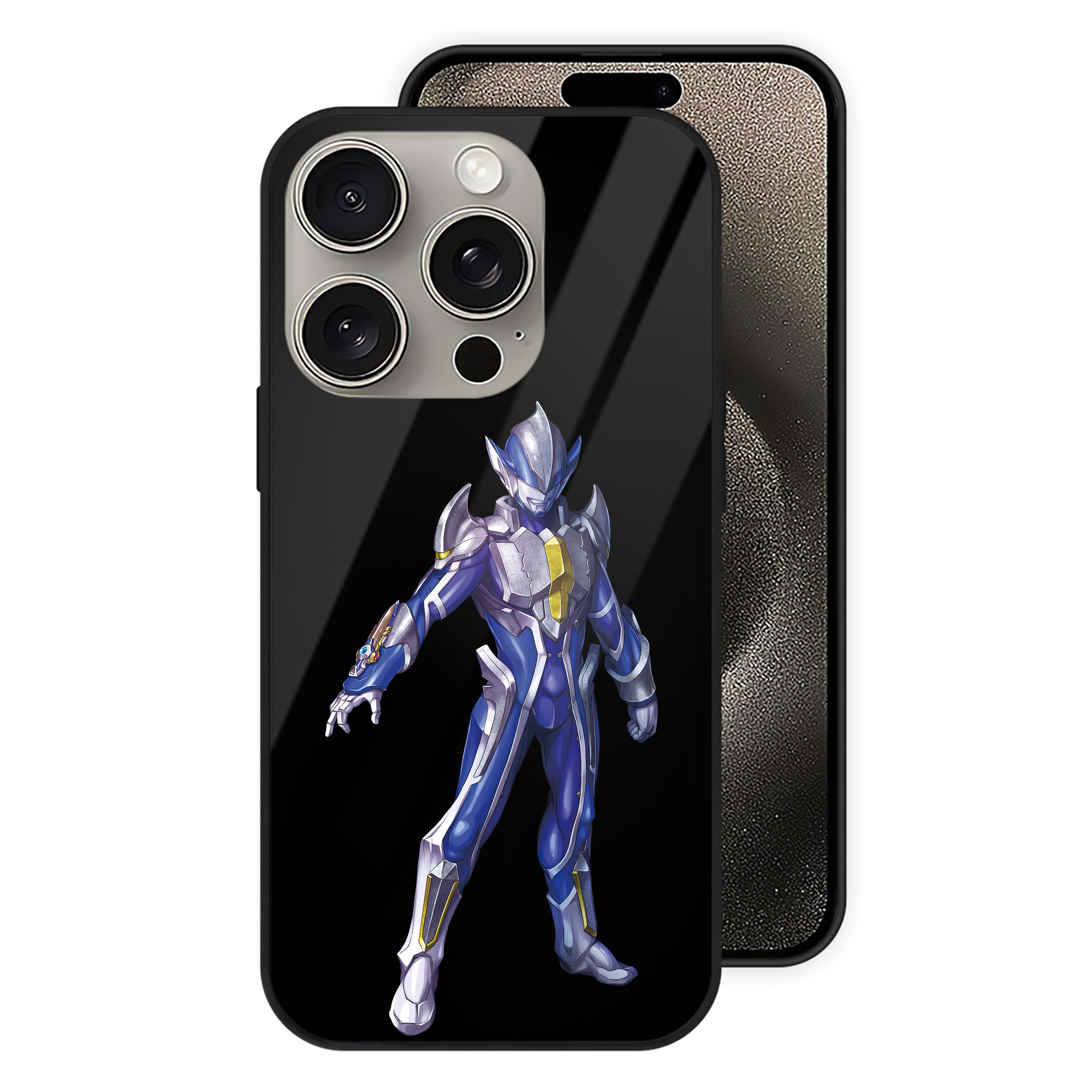 （画像用） ウルトラマン Ultraman 【iPhone15Pro対応】スマホケース 耐衝撃＆黄変防止 背面ガラス