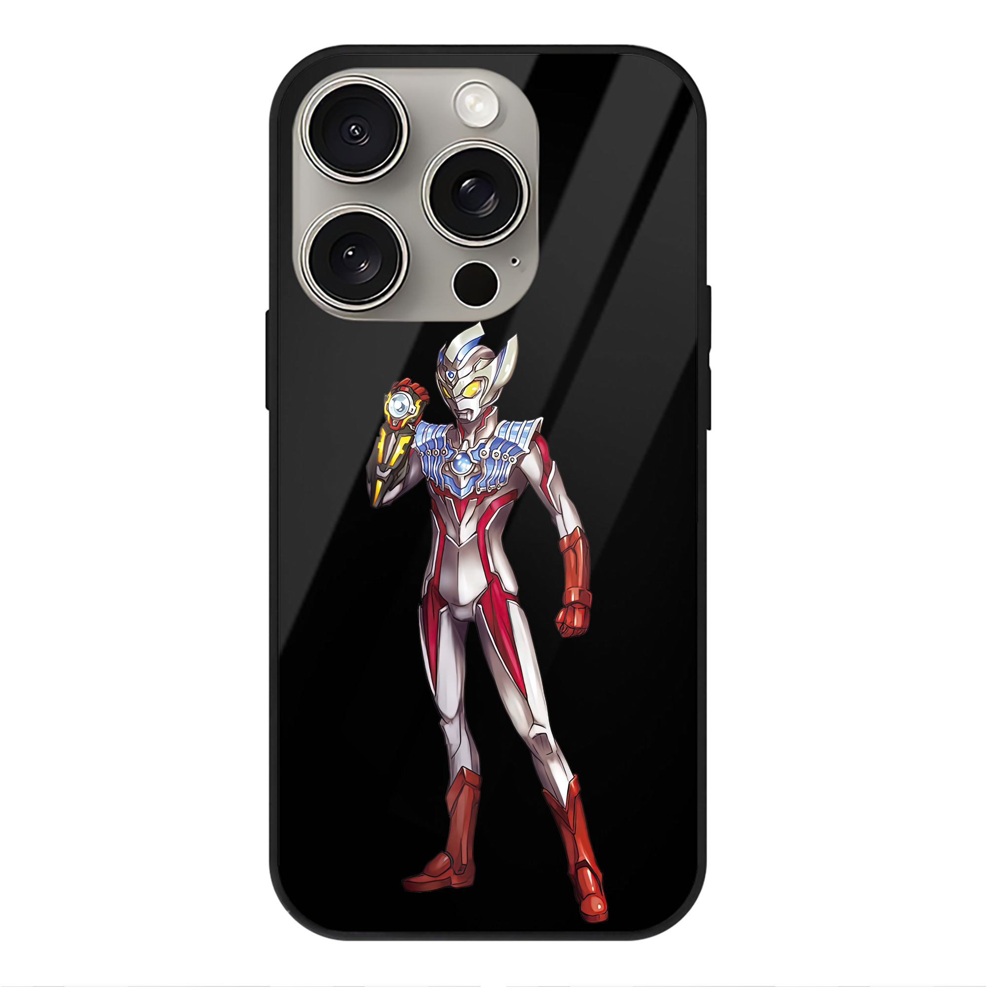 （画像用） ウルトラマン Ultraman 【iPhone15Pro対応】スマホケース 耐衝撃＆黄変防止 背面ガラス