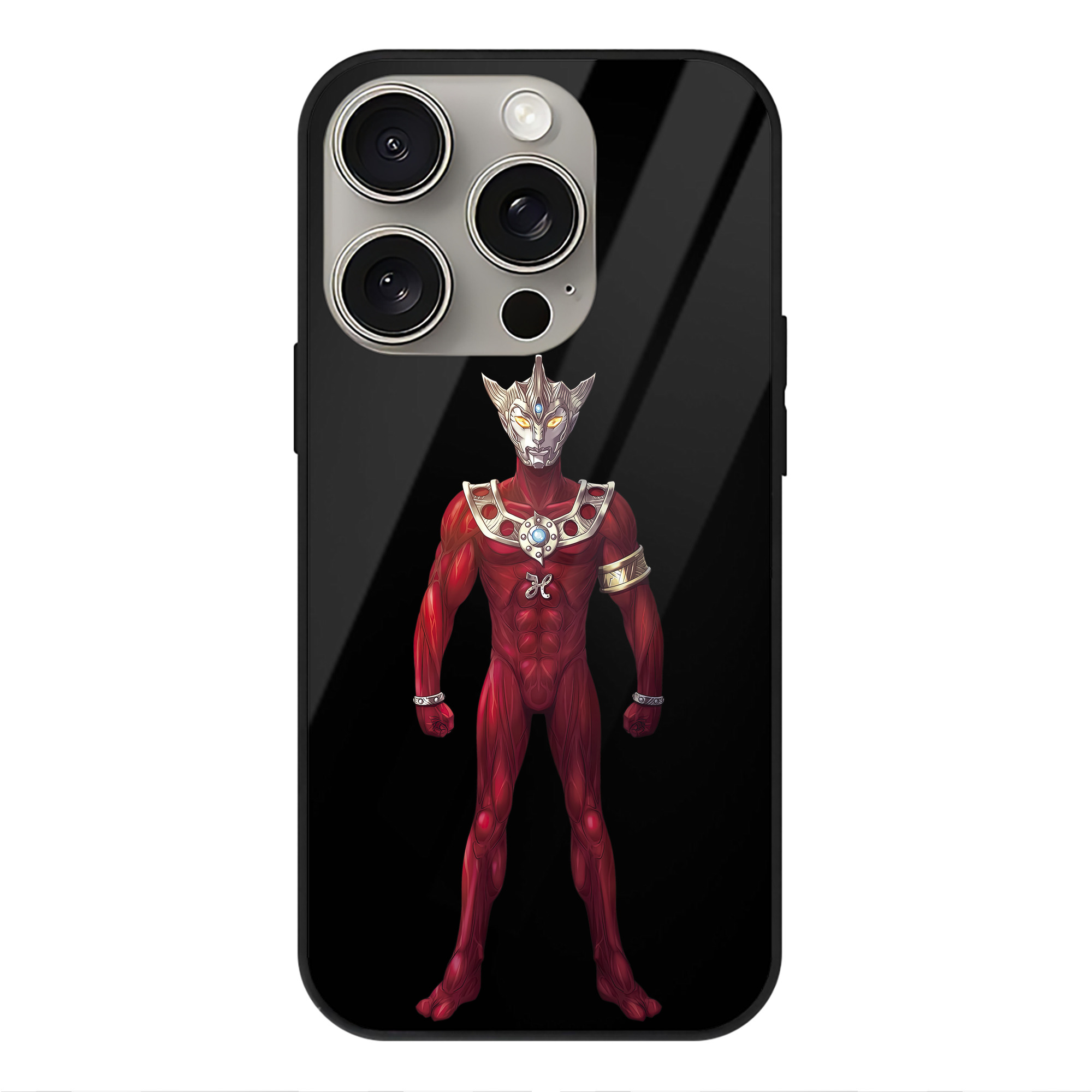 （画像用） ウルトラマン Ultraman 【iPhone15Pro対応】スマホケース 耐衝撃＆黄変防止 背面ガラス