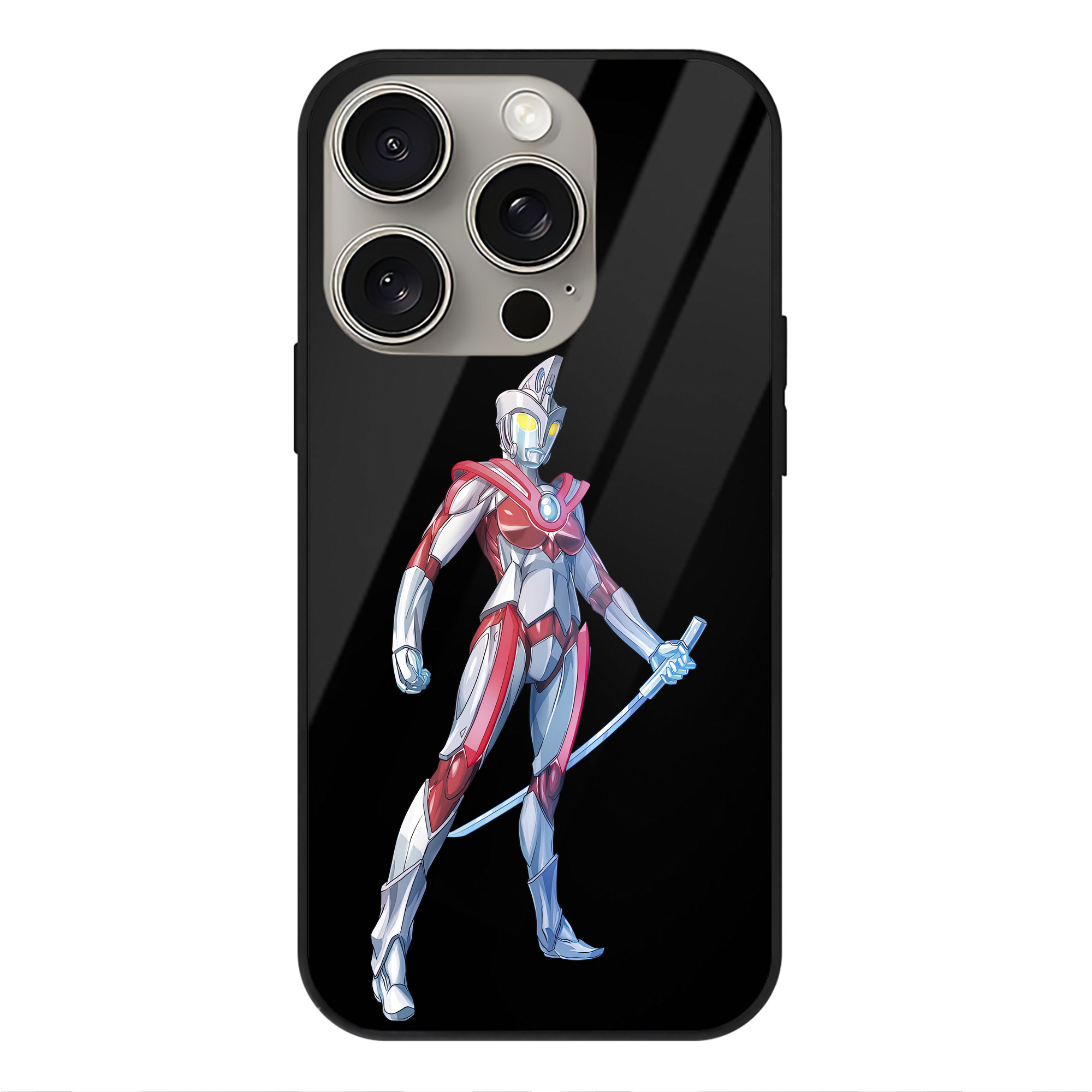 （画像用） ウルトラマン Ultraman 【iPhone15Pro対応】スマホケース 耐衝撃＆黄変防止 背面ガラス