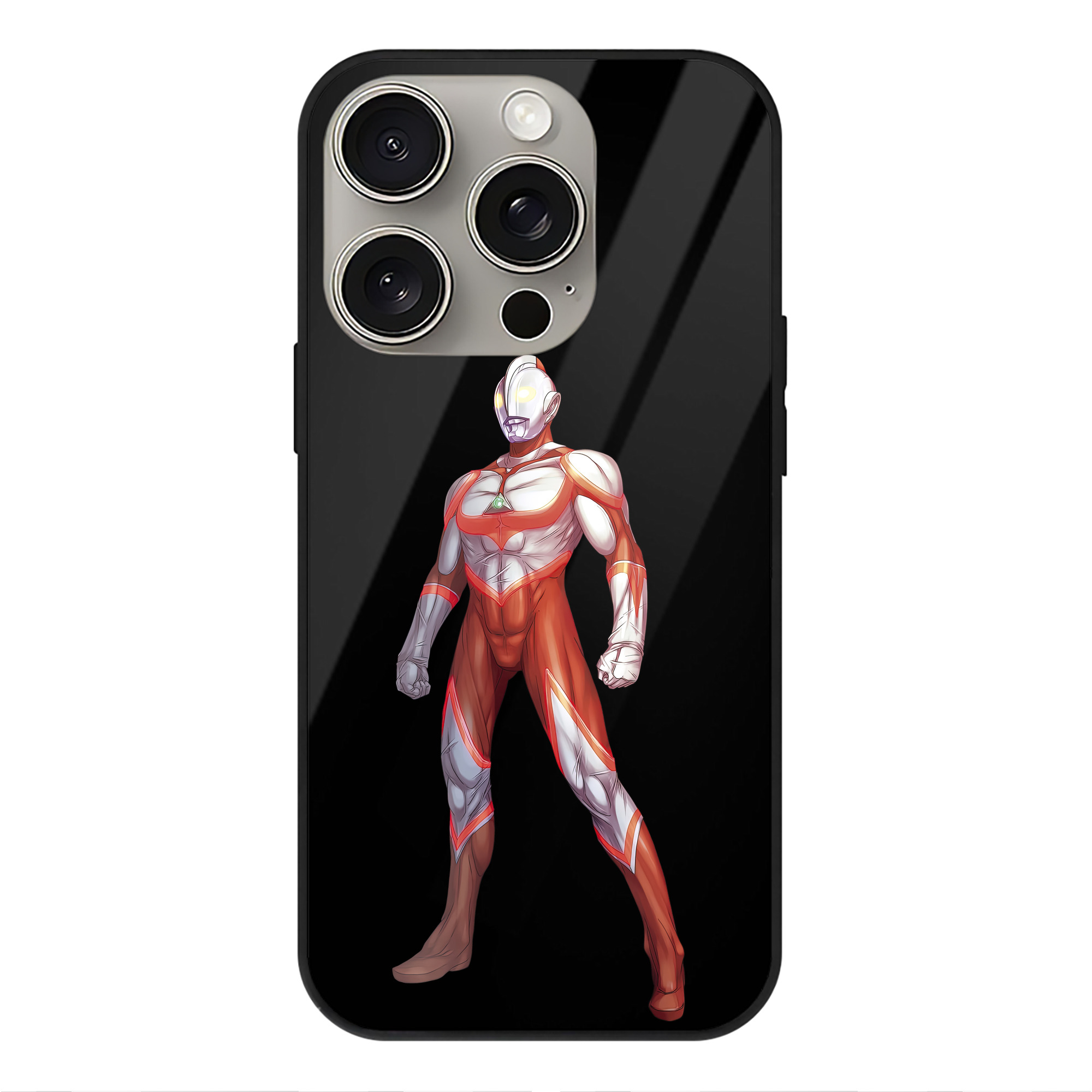（画像用） ウルトラマン Ultraman 【iPhone15Pro対応】スマホケース 耐衝撃＆黄変防止 背面ガラス