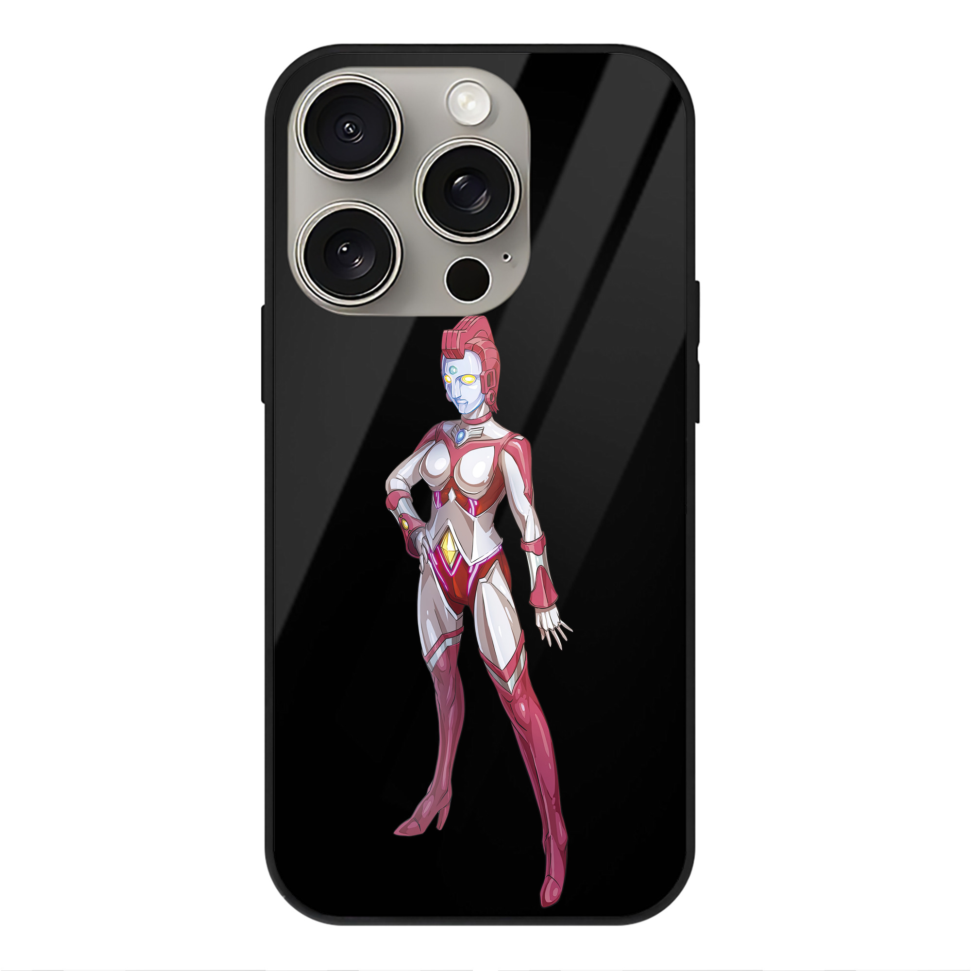 （画像用） ウルトラマン Ultraman 【iPhone15Pro対応】スマホケース 耐衝撃＆黄変防止 背面ガラス