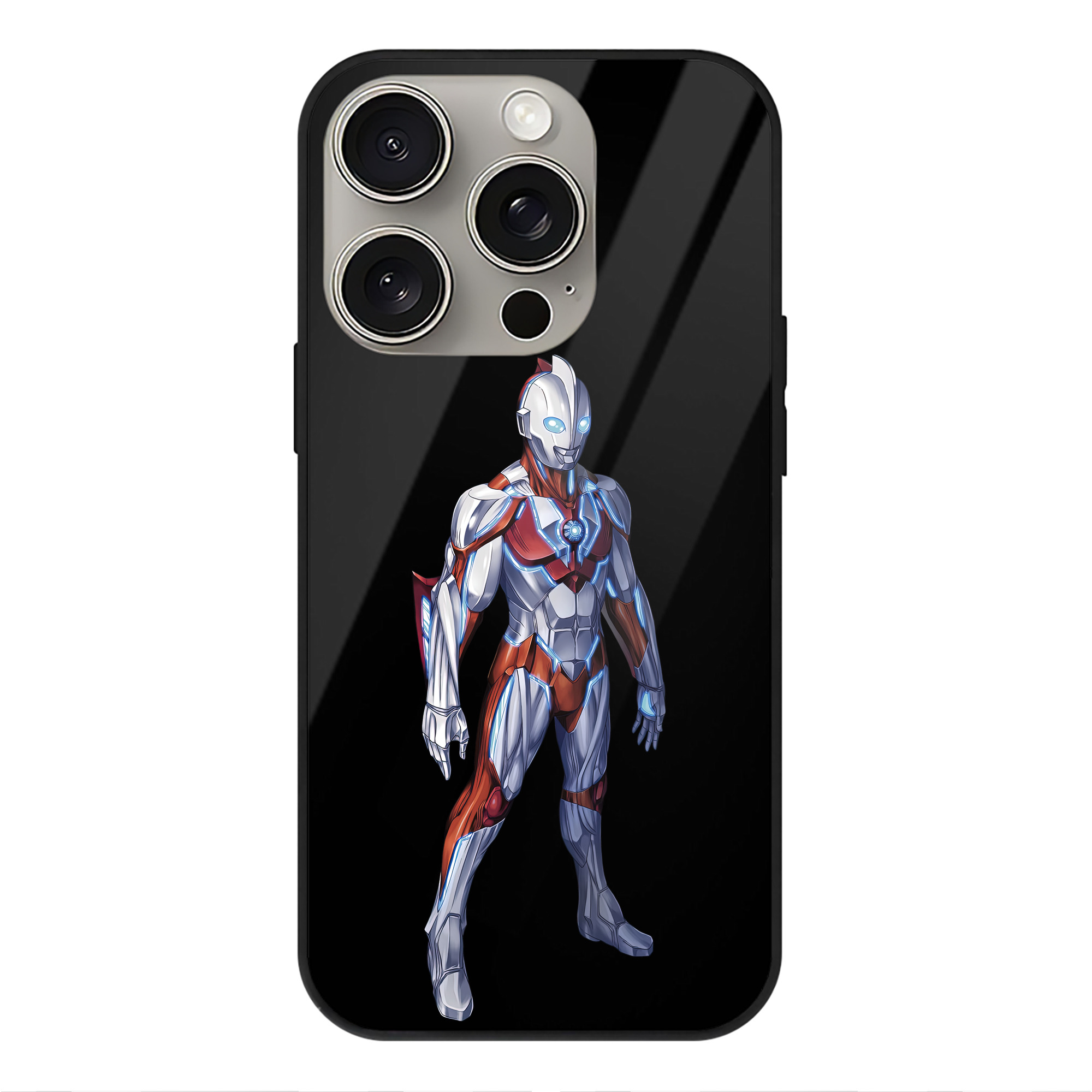 （画像用） ウルトラマン Ultraman 【iPhone15Pro対応】スマホケース 耐衝撃＆黄変防止 背面ガラス