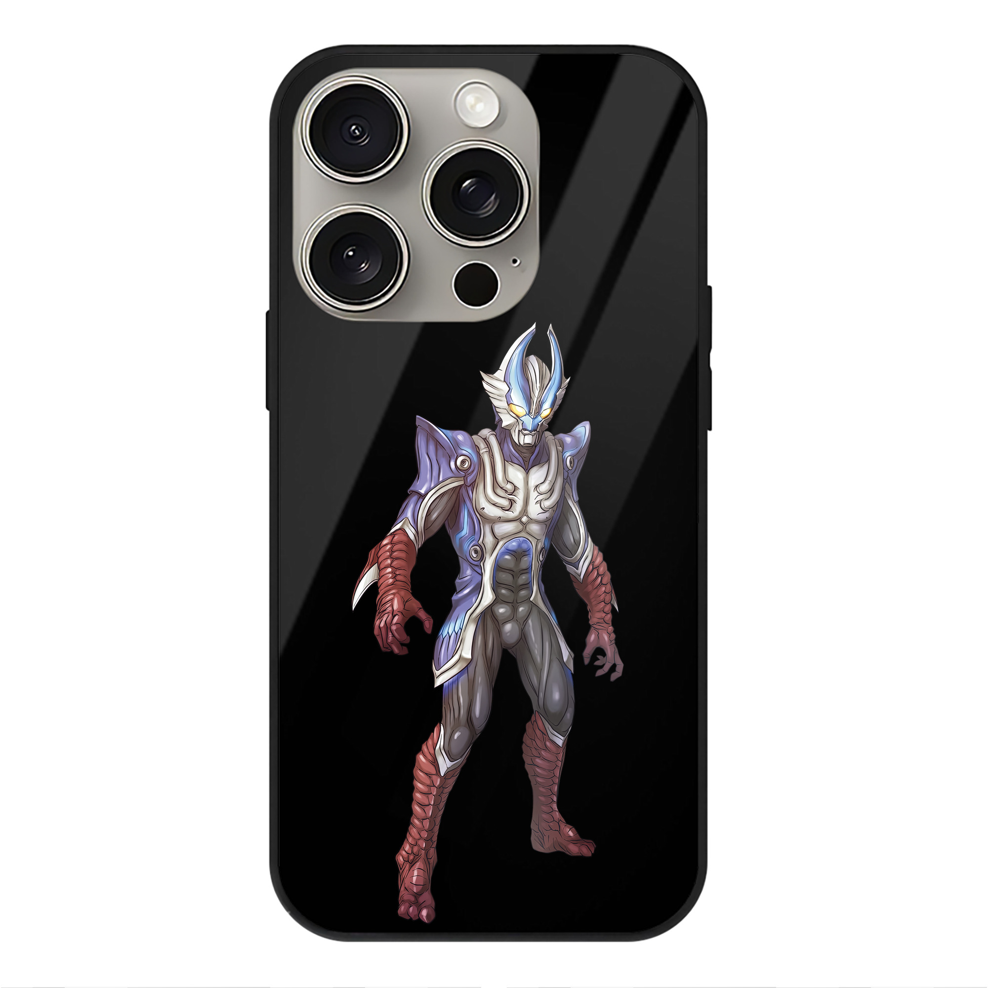（画像用） ウルトラマン Ultraman 【iPhone15Pro対応】スマホケース 耐衝撃＆黄変防止 背面ガラス