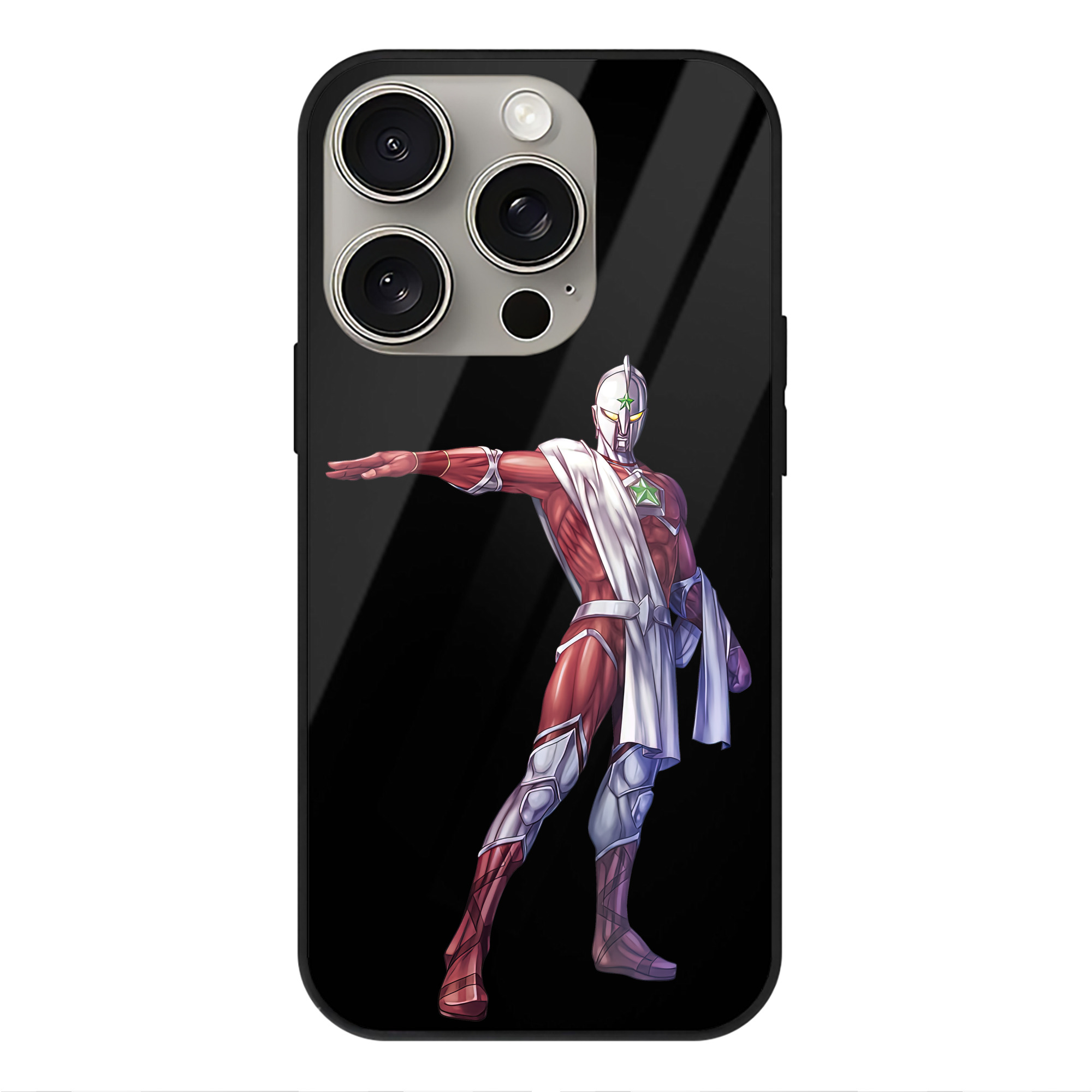 （画像用） ウルトラマン Ultraman 【iPhone15Pro対応】スマホケース 耐衝撃＆黄変防止 背面ガラス