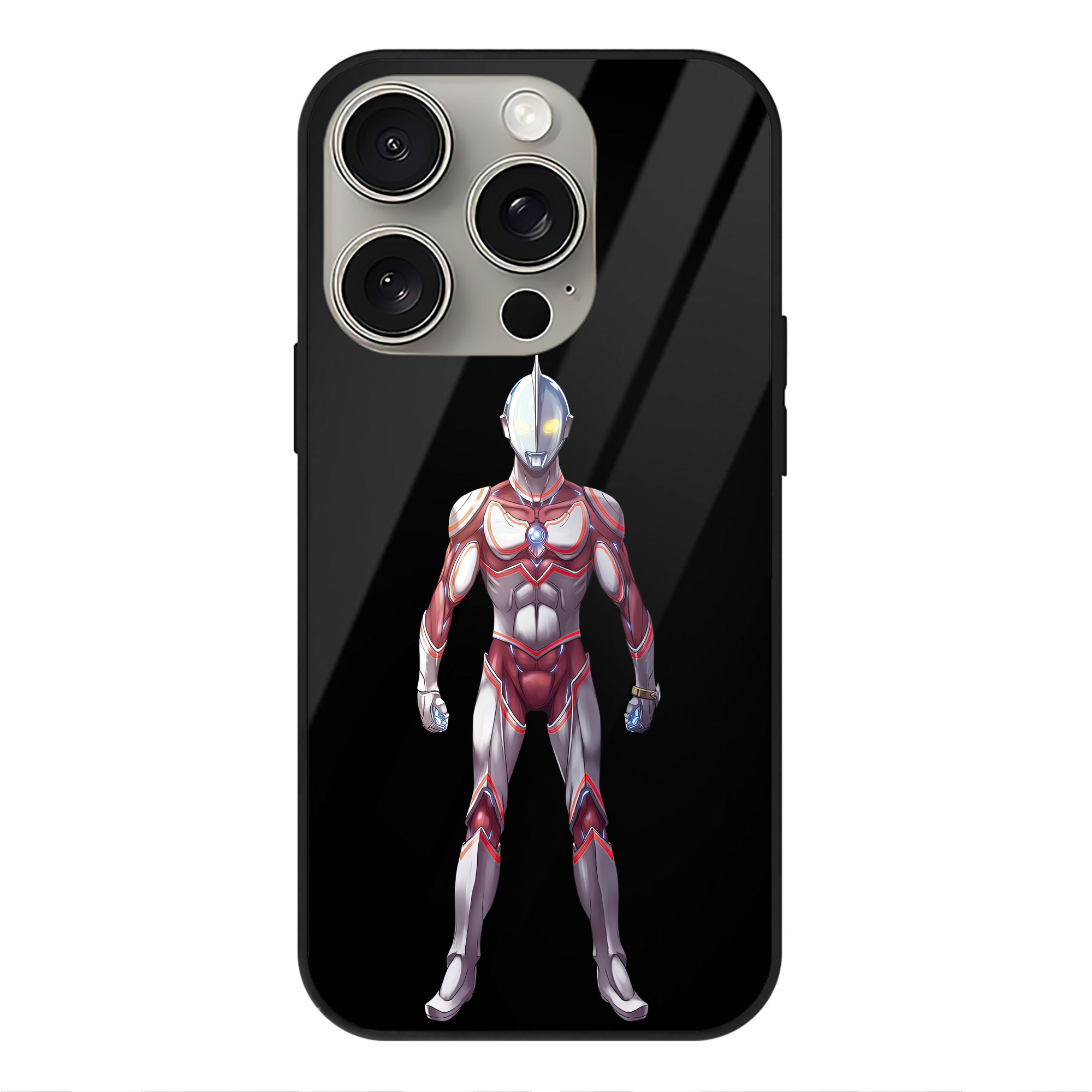 （画像用） ウルトラマン Ultraman 【iPhone15Pro対応】スマホケース 耐衝撃＆黄変防止 背面ガラス