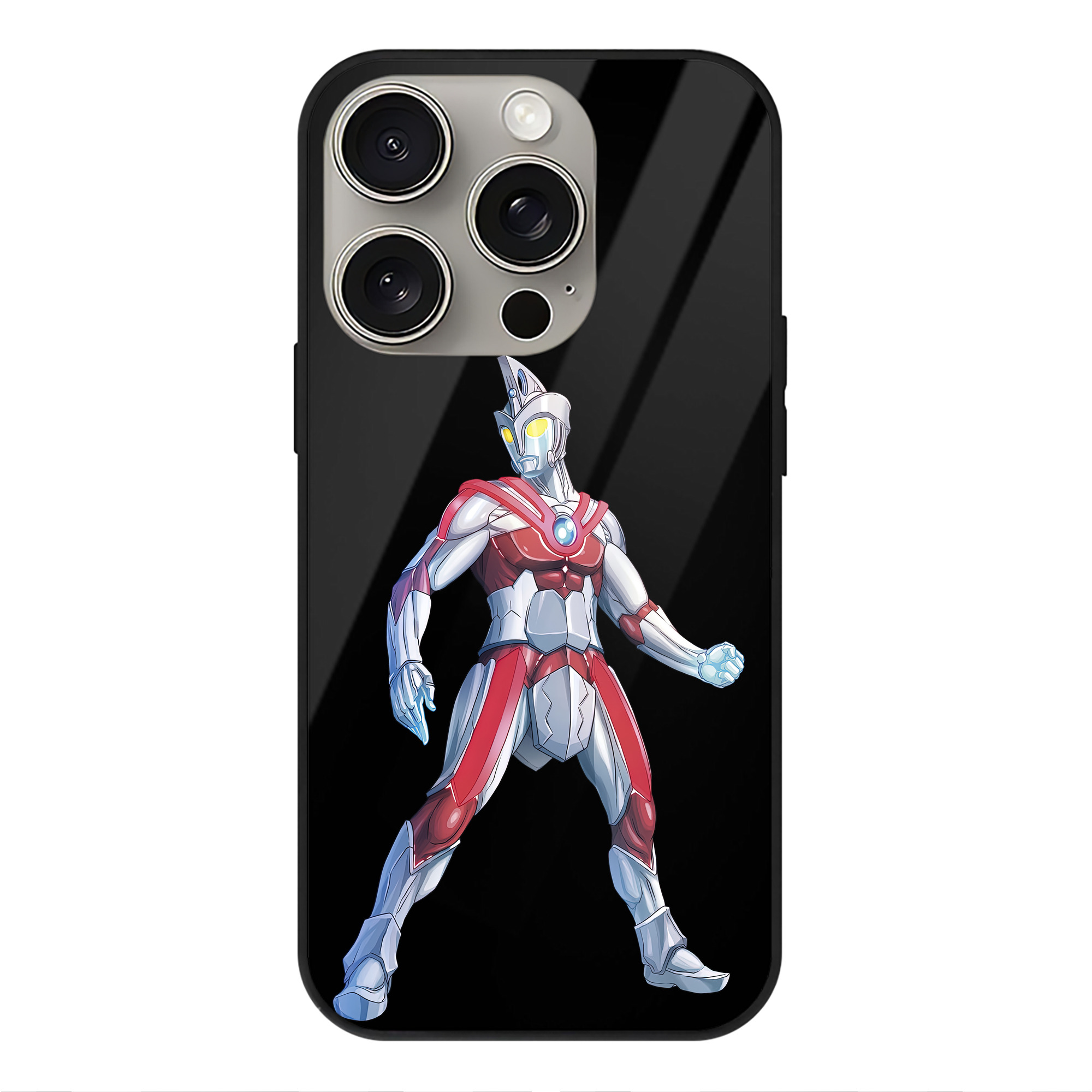 （画像用） ウルトラマン Ultraman 【iPhone15Pro対応】スマホケース 耐衝撃＆黄変防止 背面ガラス