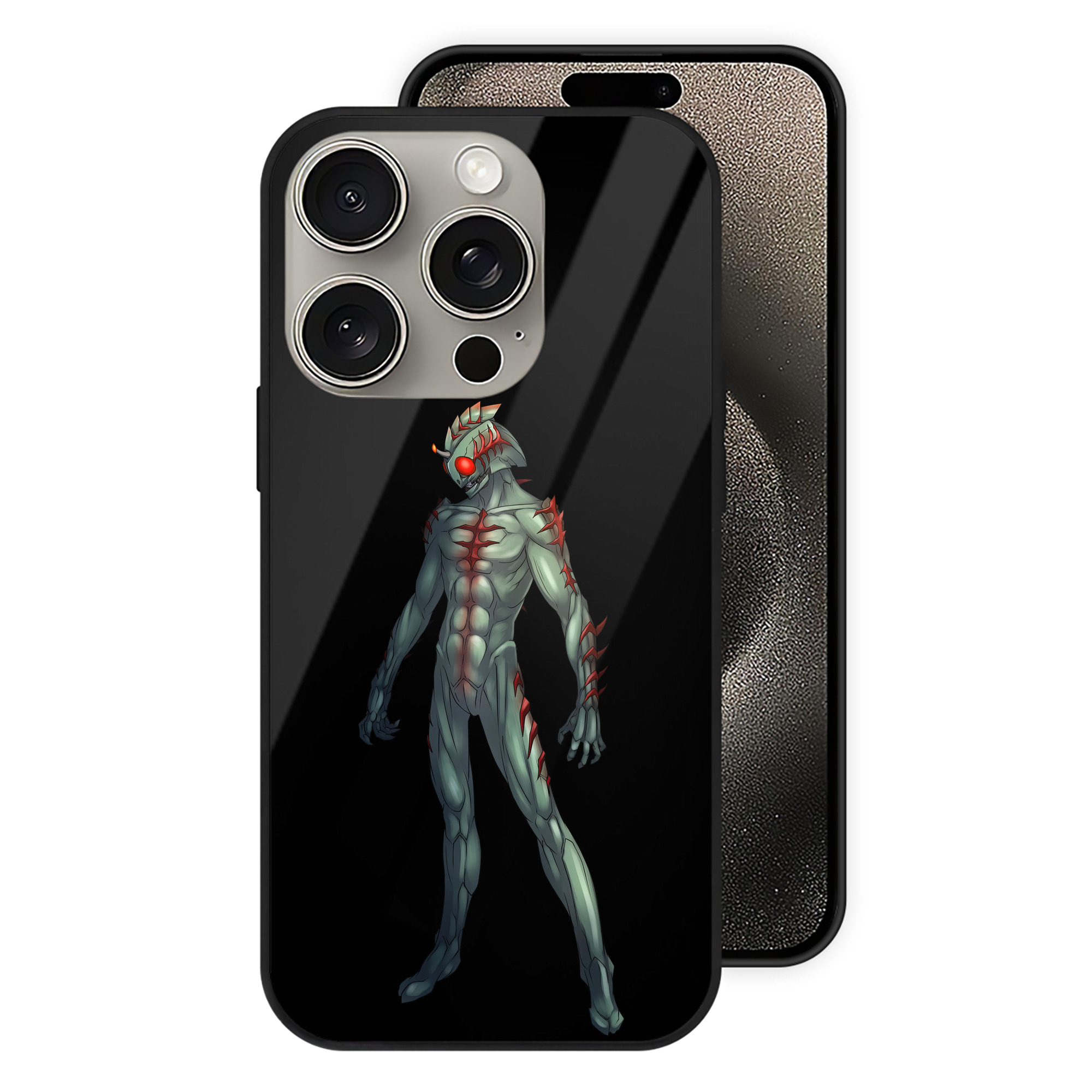 （画像用） ウルトラマン Ultraman 【iPhone15Pro対応】スマホケース 耐衝撃＆黄変防止 背面ガラス
