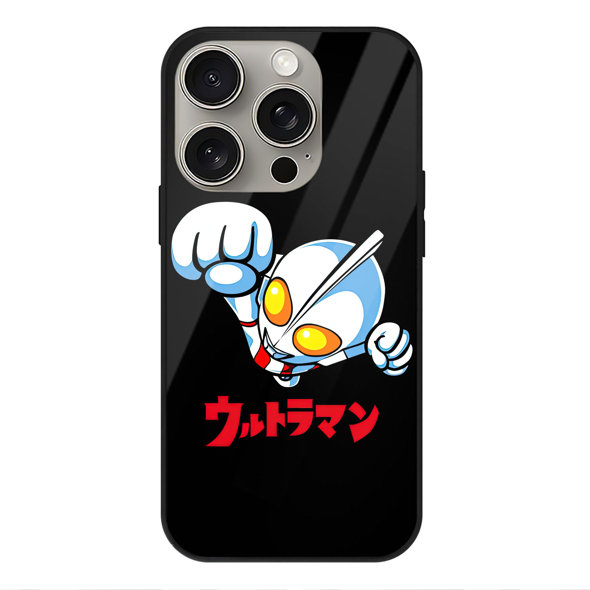 （画像用） ウルトラマン Ultraman 【iPhone15Pro対応】スマホケース 耐衝撃＆黄変防止 背面ガラス