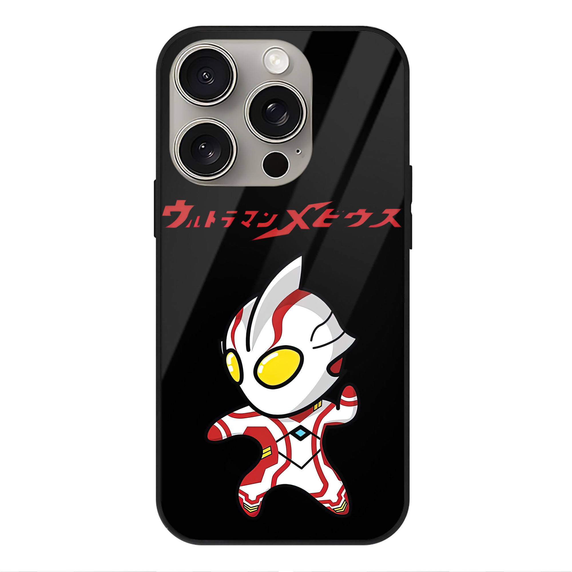 （画像用） ウルトラマン Ultraman 【iPhone15Pro対応】スマホケース 耐衝撃＆黄変防止 背面ガラス