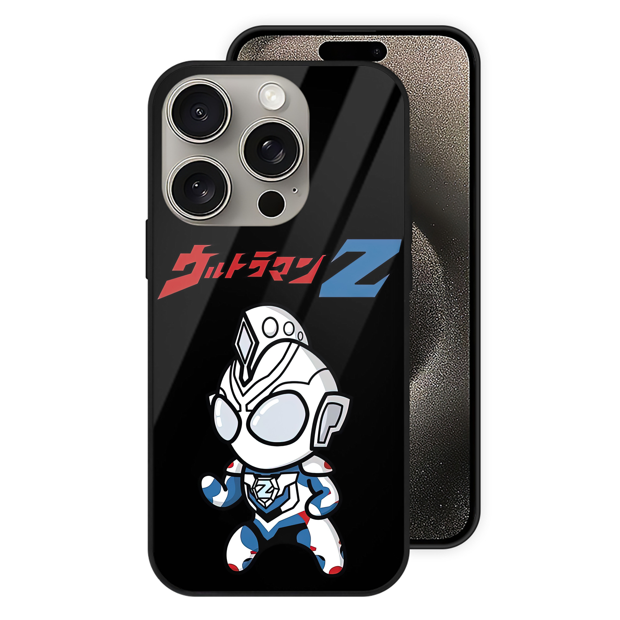 （画像用） ウルトラマン Ultraman 【iPhone15Pro対応】スマホケース 耐衝撃＆黄変防止 背面ガラス