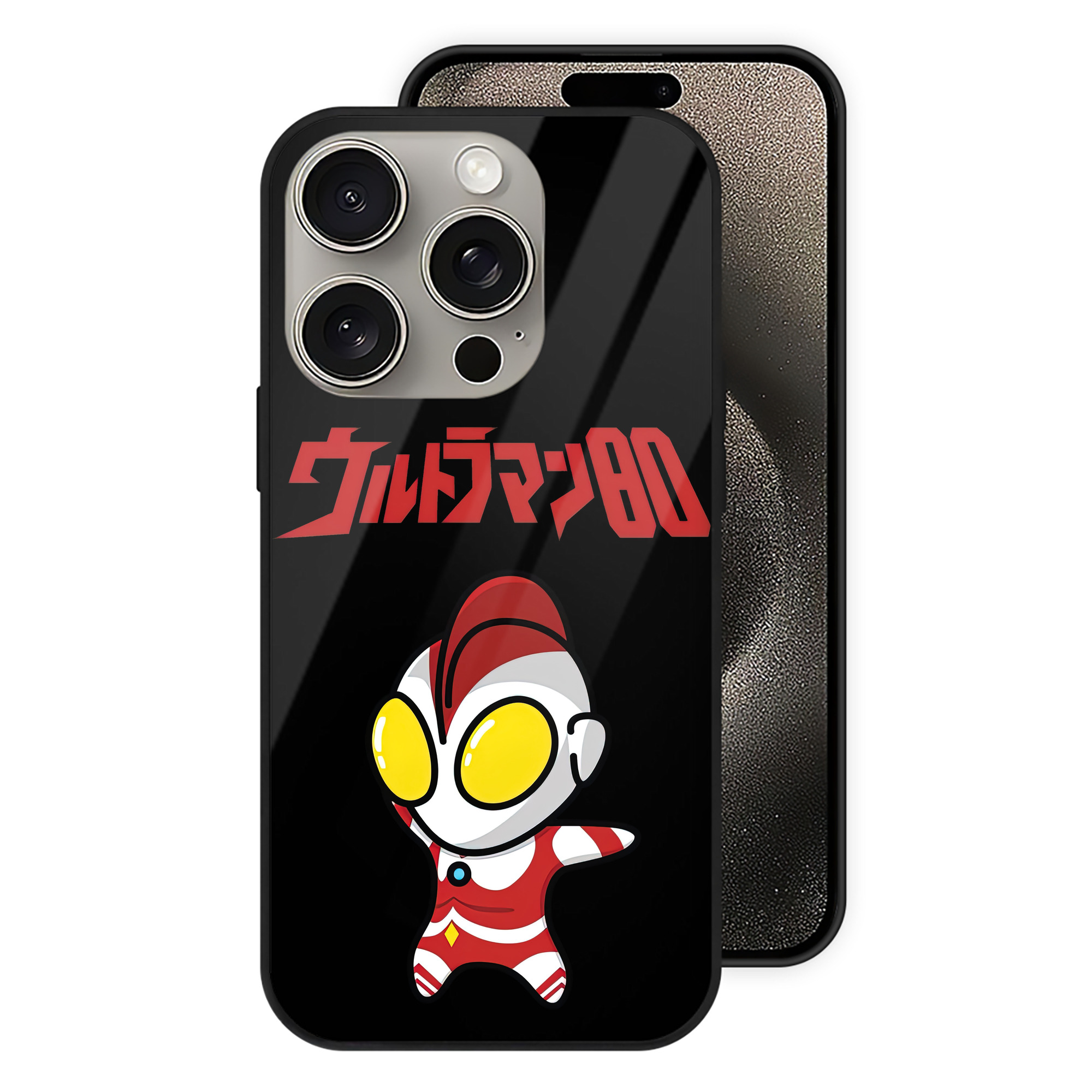 （画像用） ウルトラマン Ultraman 【iPhone15Pro対応】スマホケース 耐衝撃＆黄変防止 背面ガラス