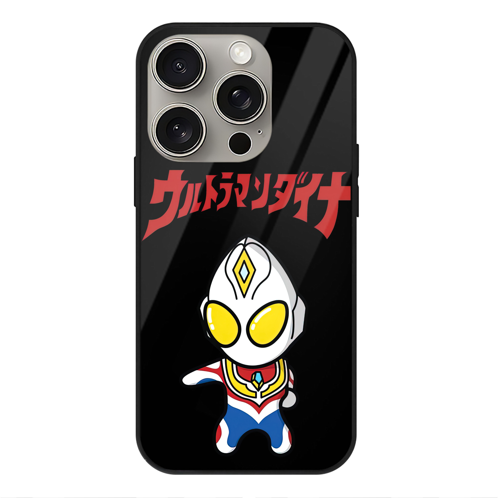 （画像用） ウルトラマン Ultraman 【iPhone15Pro対応】スマホケース 耐衝撃＆黄変防止 背面ガラス
