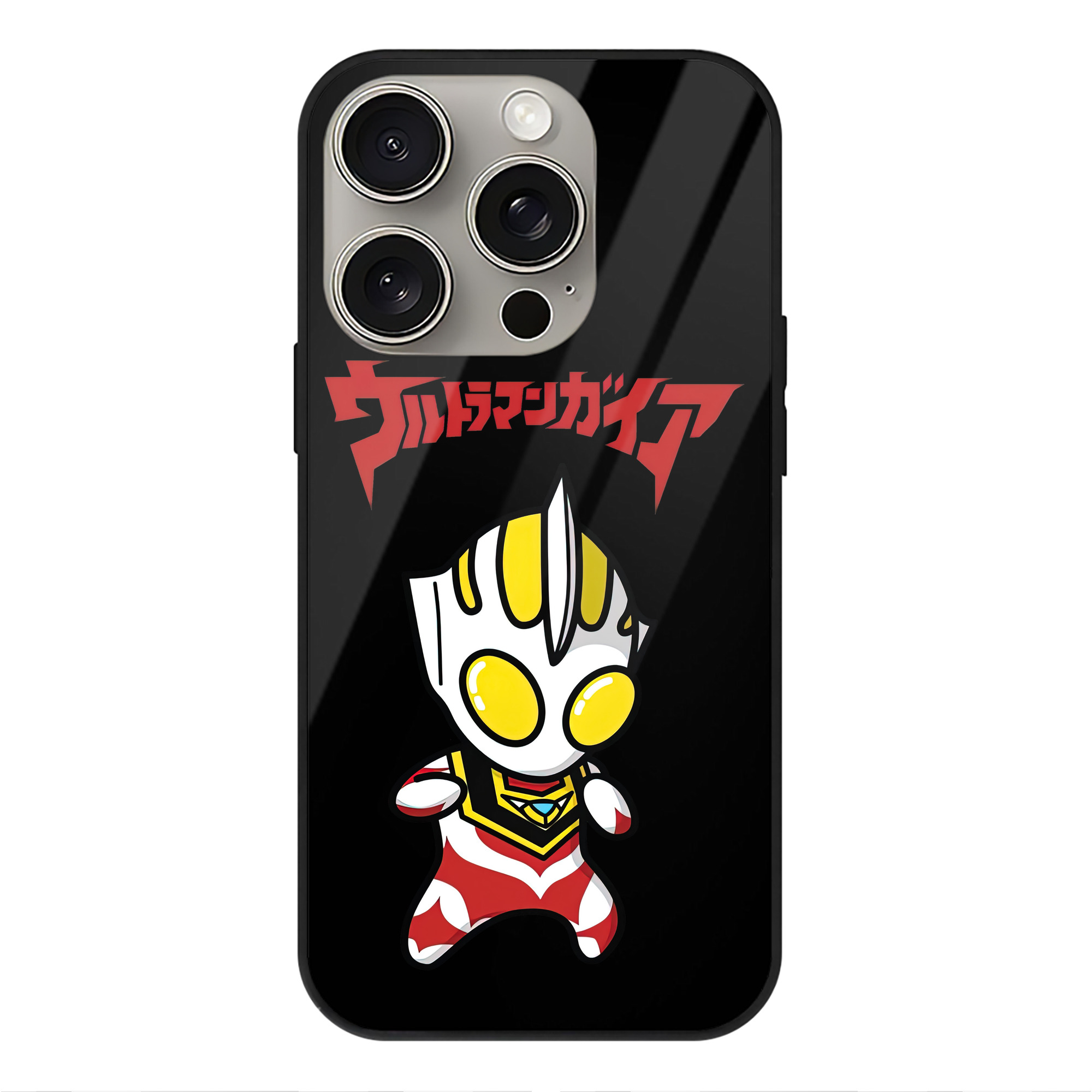（画像用） ウルトラマン Ultraman 【iPhone15Pro対応】スマホケース 耐衝撃＆黄変防止 背面ガラス