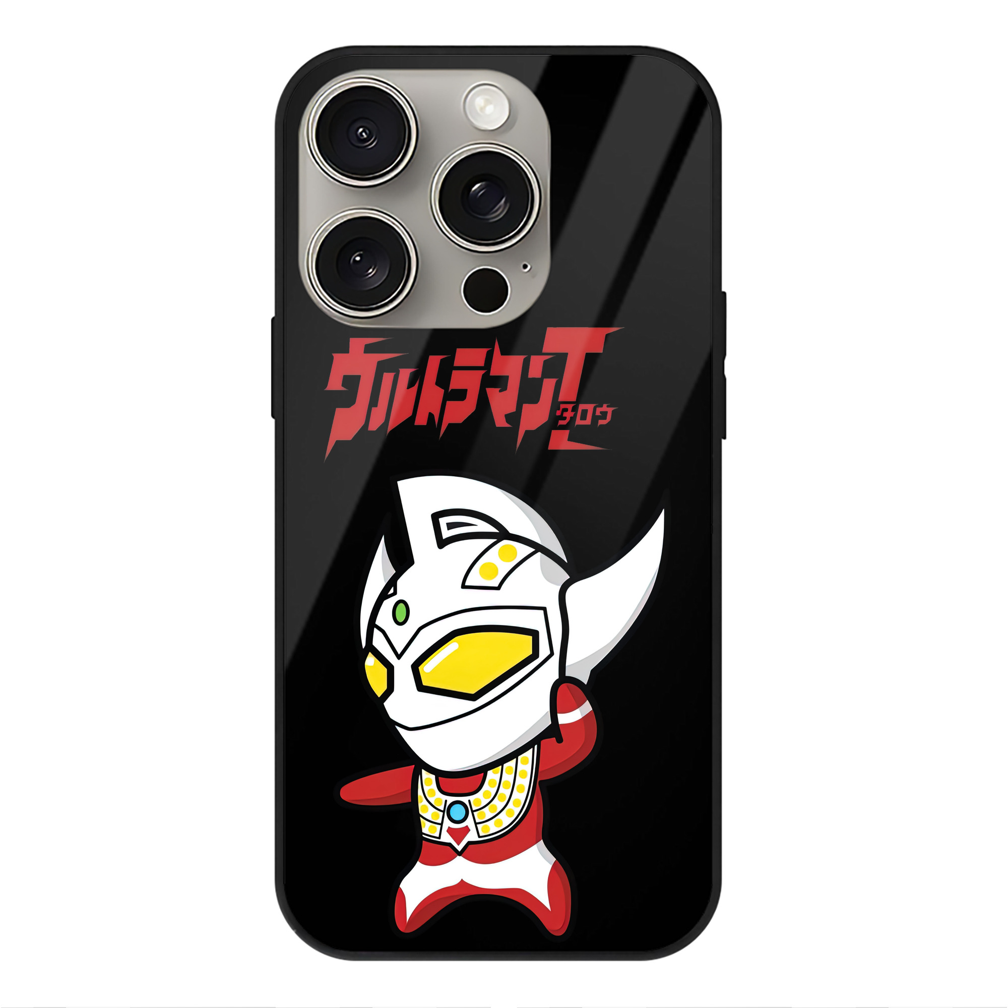 （画像用） ウルトラマン Ultraman 【iPhone15Pro対応】スマホケース 耐衝撃＆黄変防止 背面ガラス