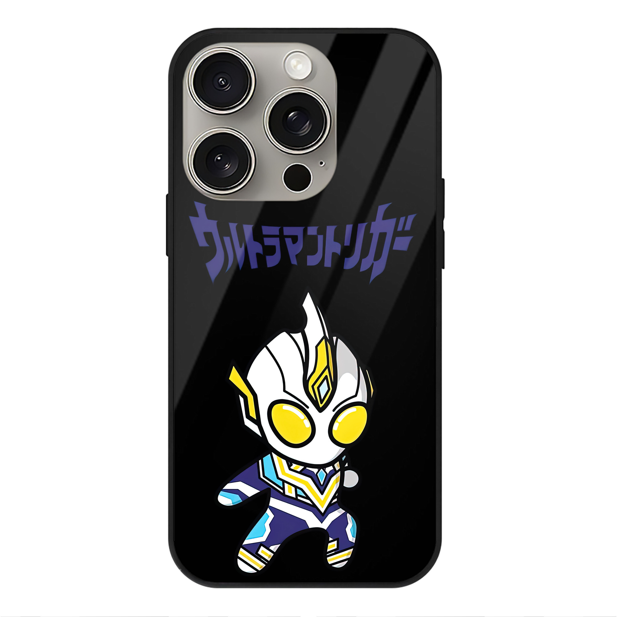 （画像用） ウルトラマン Ultraman 【iPhone15Pro対応】スマホケース 耐衝撃＆黄変防止 背面ガラス