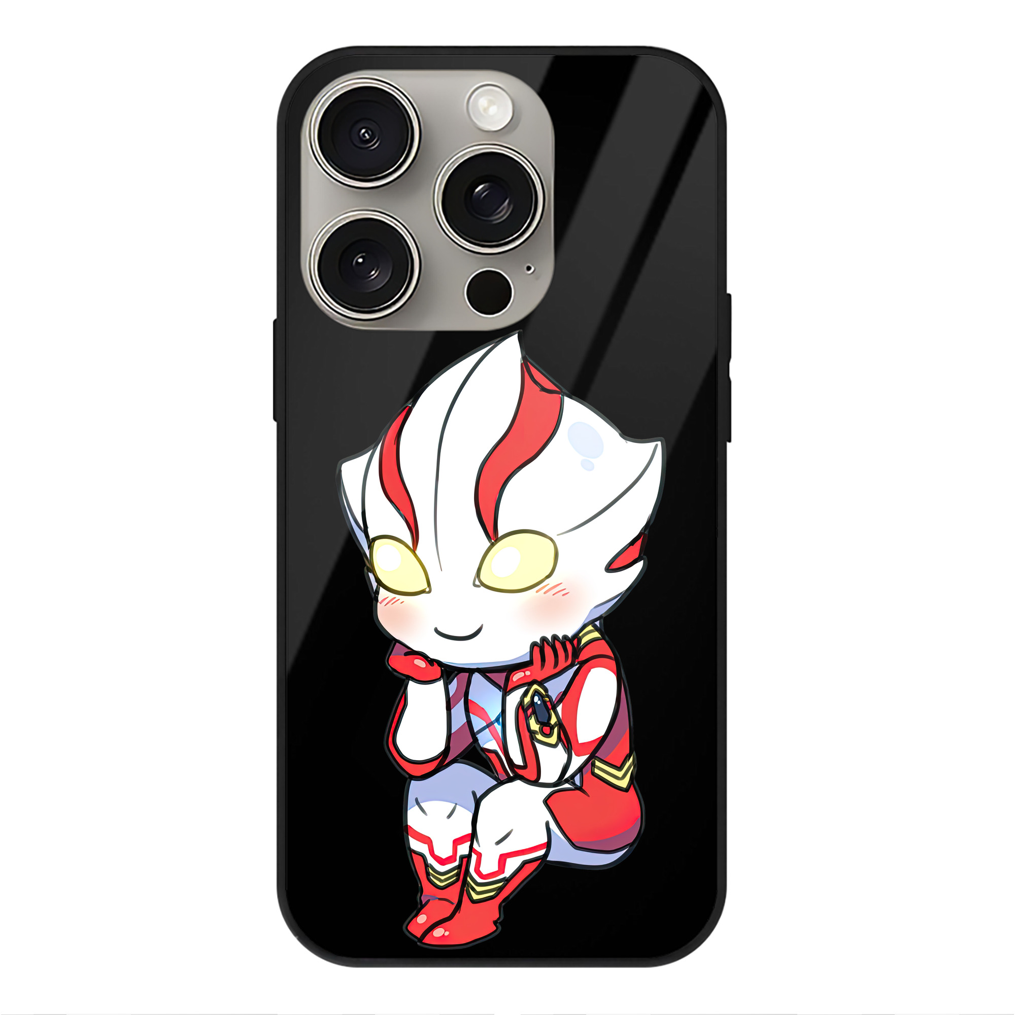 （画像用） ウルトラマン Ultraman 【iPhone15Pro対応】スマホケース 耐衝撃＆黄変防止 背面ガラス