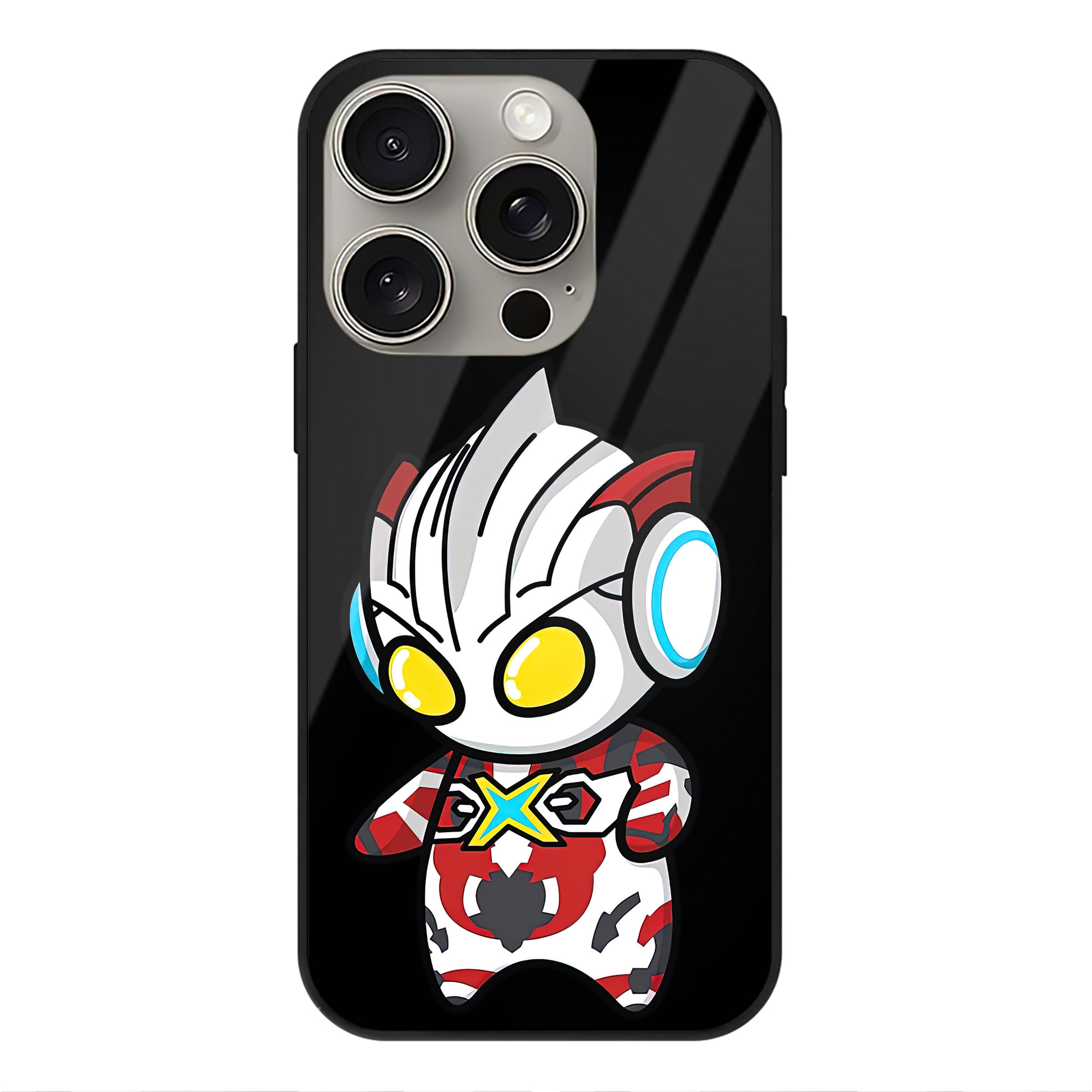 （画像用） ウルトラマン Ultraman 【iPhone15Pro対応】スマホケース 耐衝撃＆黄変防止 背面ガラス