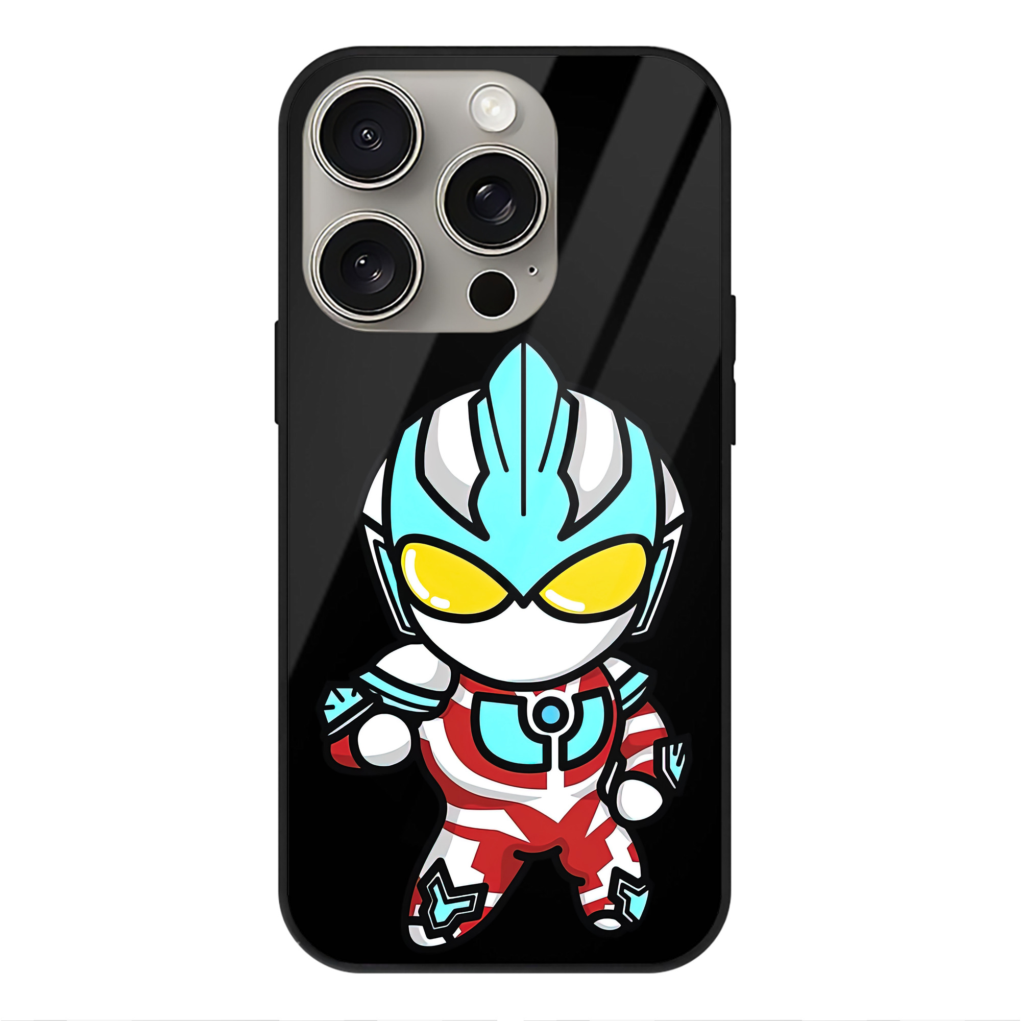 （画像用） ウルトラマン Ultraman 【iPhone15Pro対応】スマホケース 耐衝撃＆黄変防止 背面ガラス