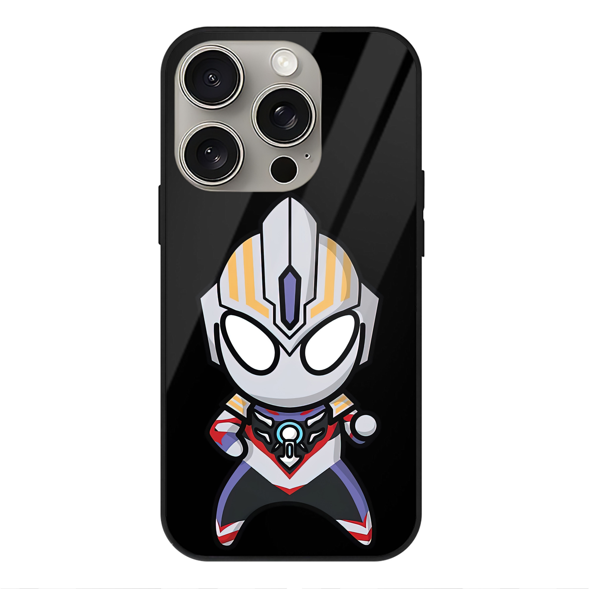 （画像用） ウルトラマン Ultraman 【iPhone15Pro対応】スマホケース 耐衝撃＆黄変防止 背面ガラス