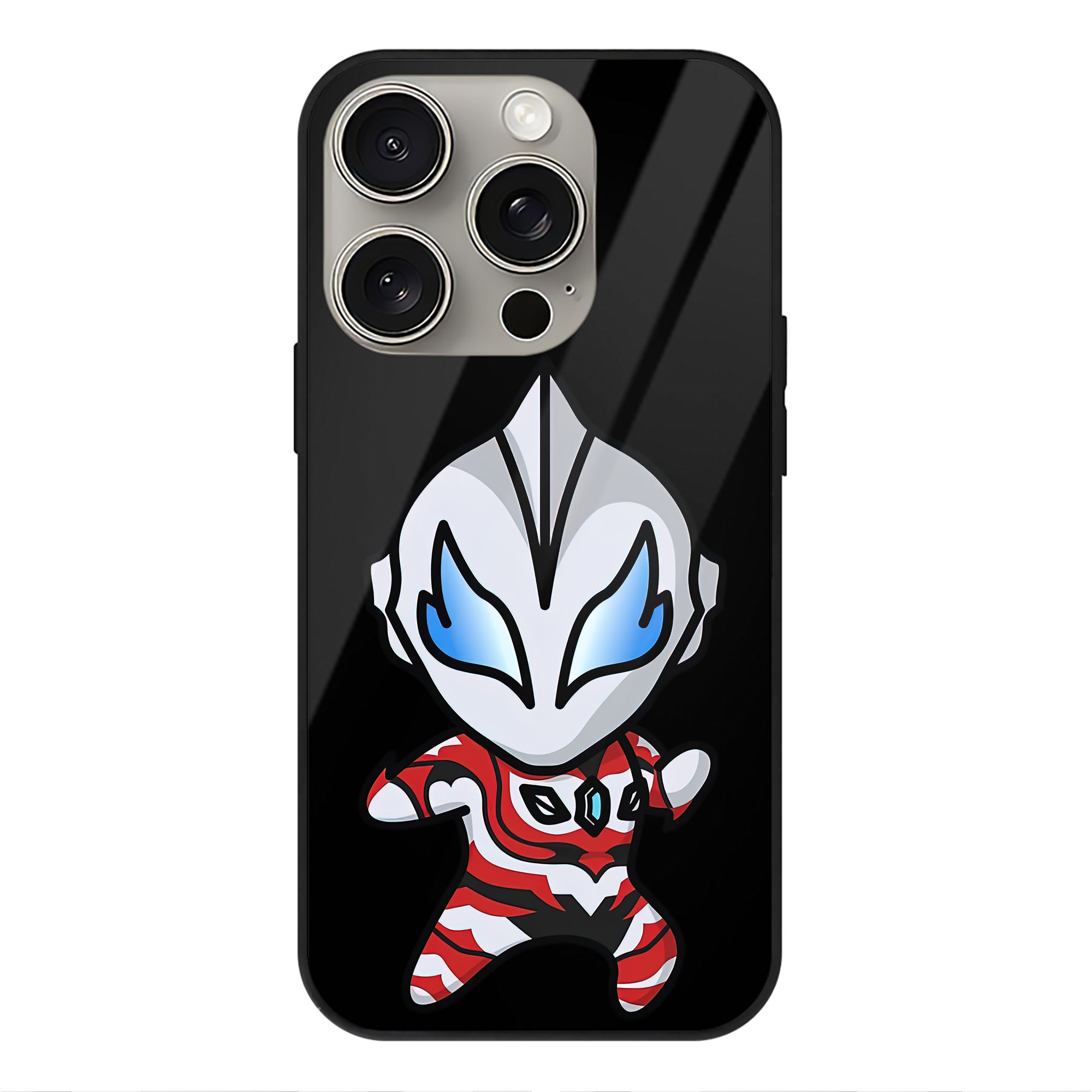 （画像用） ウルトラマン Ultraman 【iPhone15Pro対応】スマホケース 耐衝撃＆黄変防止 背面ガラス
