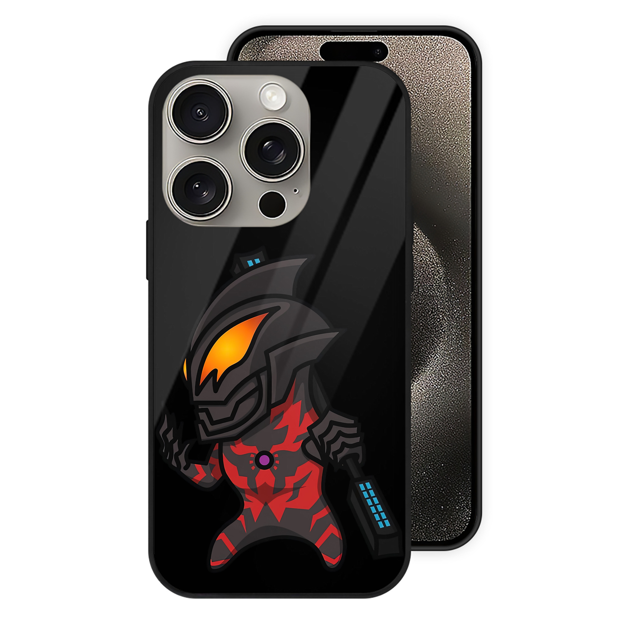 （画像用） ウルトラマン Ultraman 【iPhone15Pro対応】スマホケース 耐衝撃＆黄変防止 背面ガラス