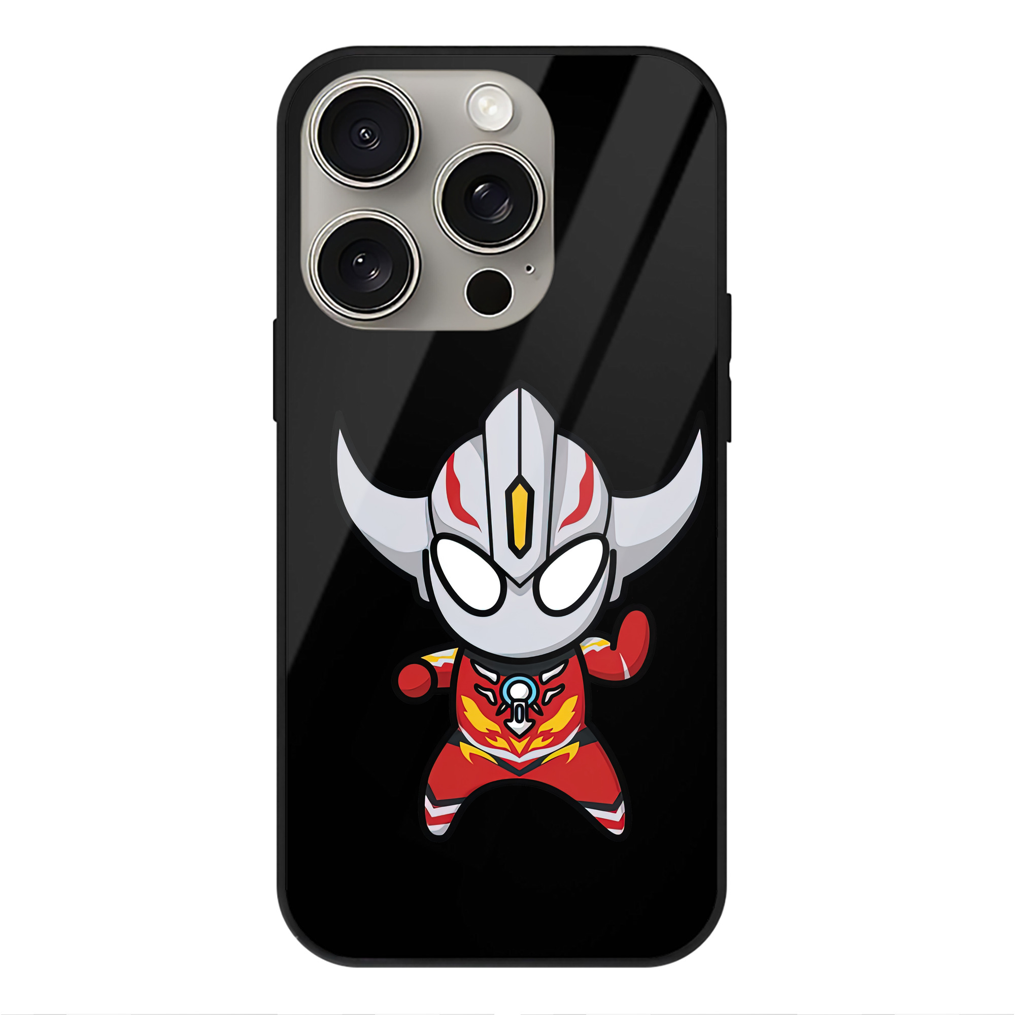 （画像用） ウルトラマン Ultraman 【iPhone15Pro対応】スマホケース 耐衝撃＆黄変防止 背面ガラス