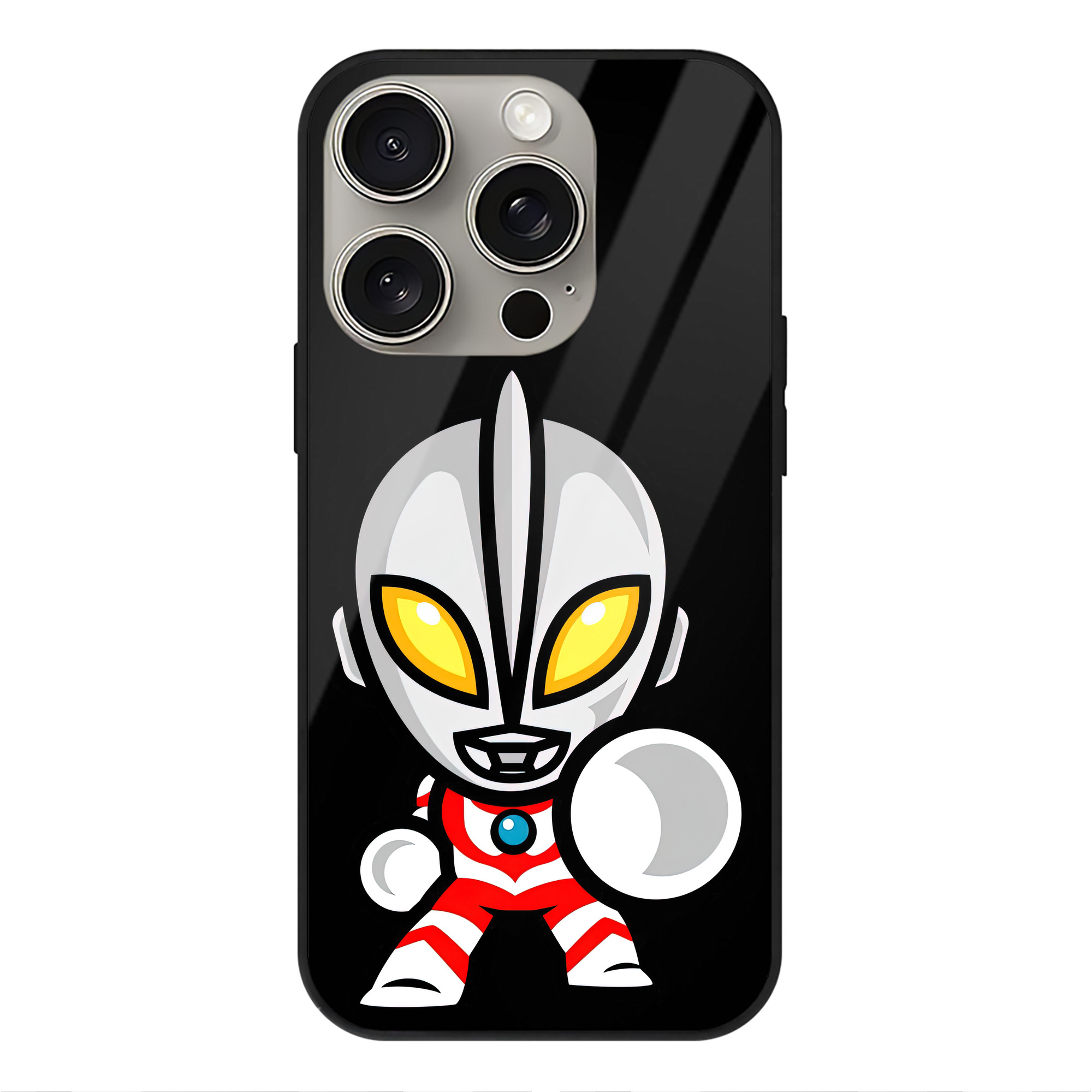 （画像用） ウルトラマン Ultraman 【iPhone15Pro対応】スマホケース 耐衝撃＆黄変防止 背面ガラス