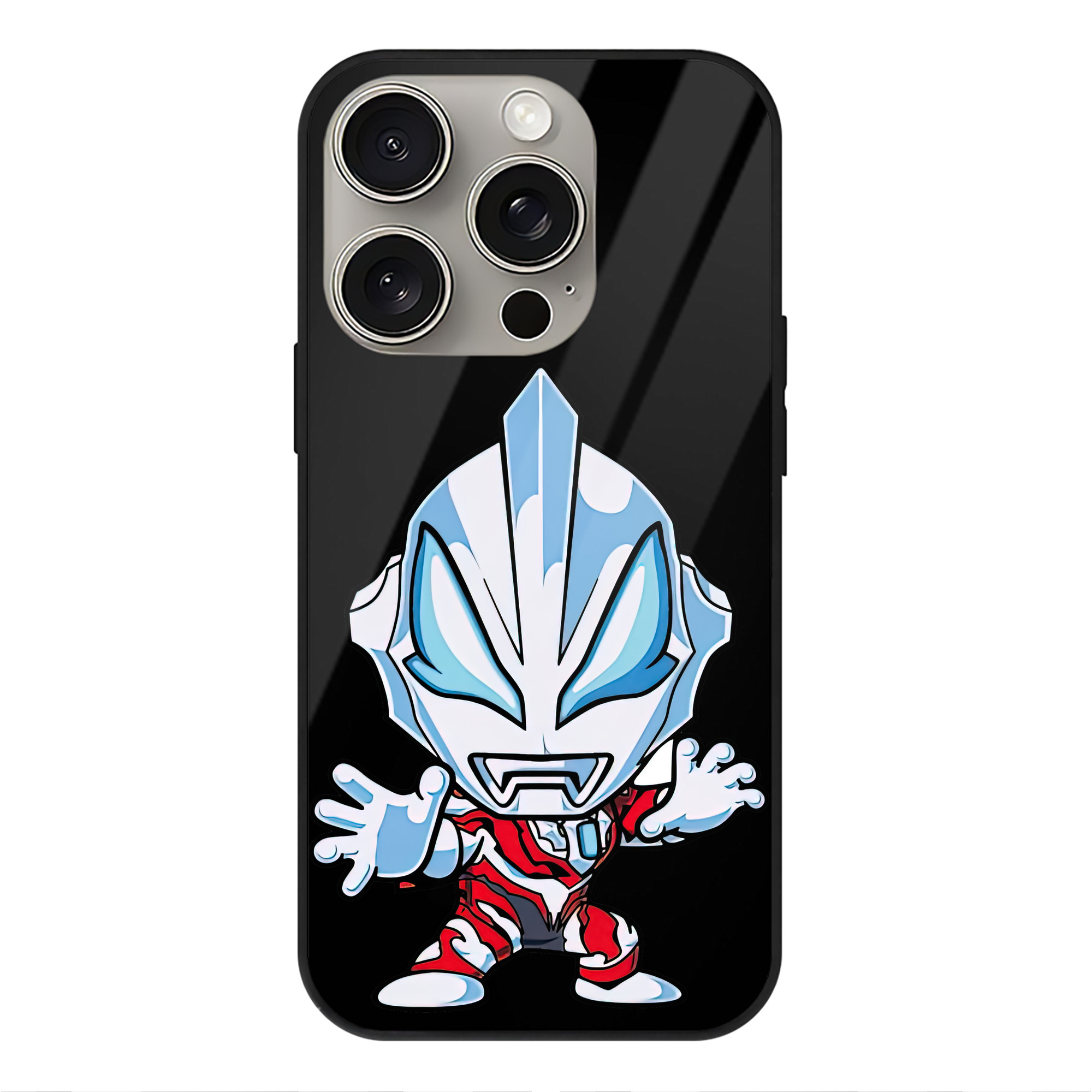 （画像用） ウルトラマン Ultraman 【iPhone15Pro対応】スマホケース 耐衝撃＆黄変防止 背面ガラス