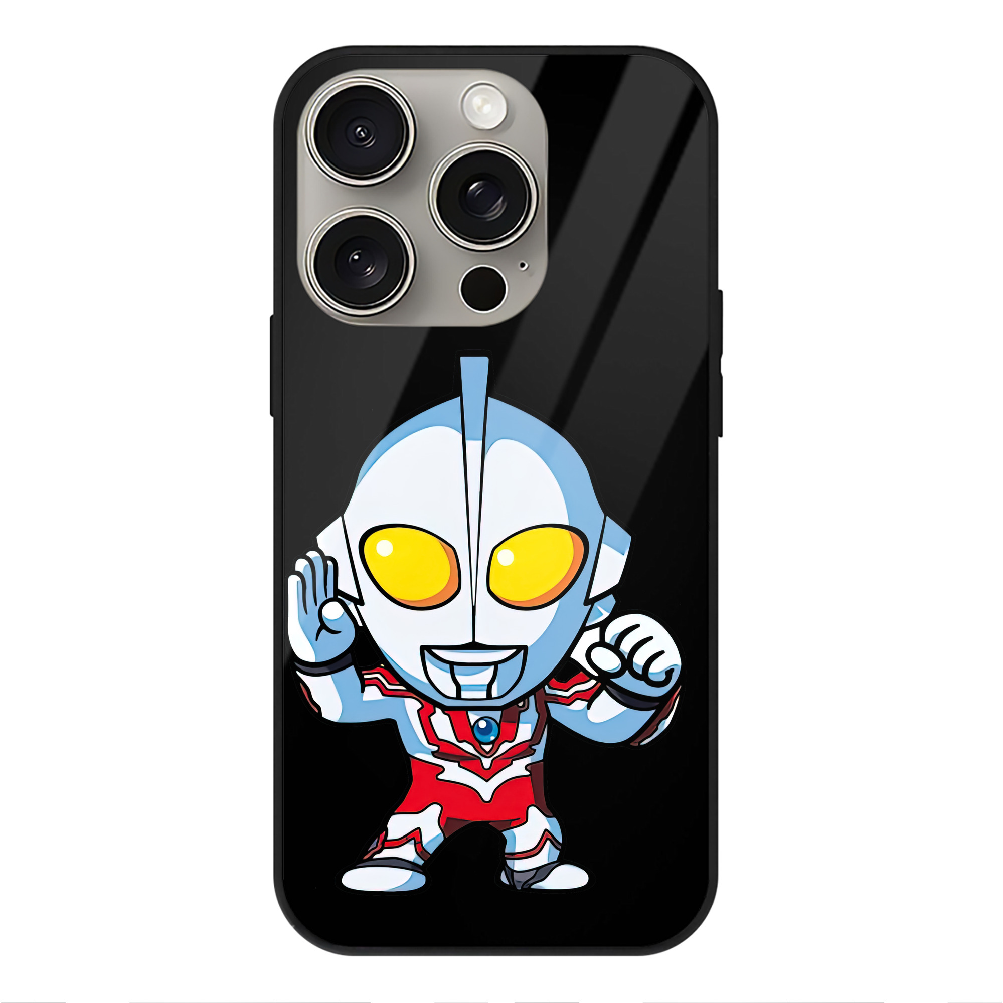 （画像用） ウルトラマン Ultraman 【iPhone15Pro対応】スマホケース 耐衝撃＆黄変防止 背面ガラス